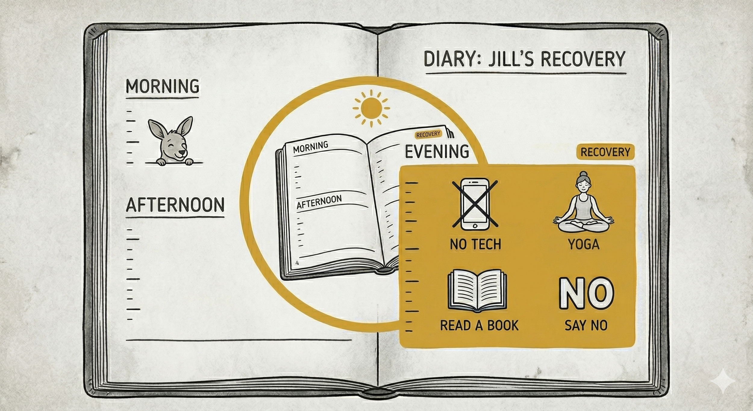 Diary and journalling for burnout recovery