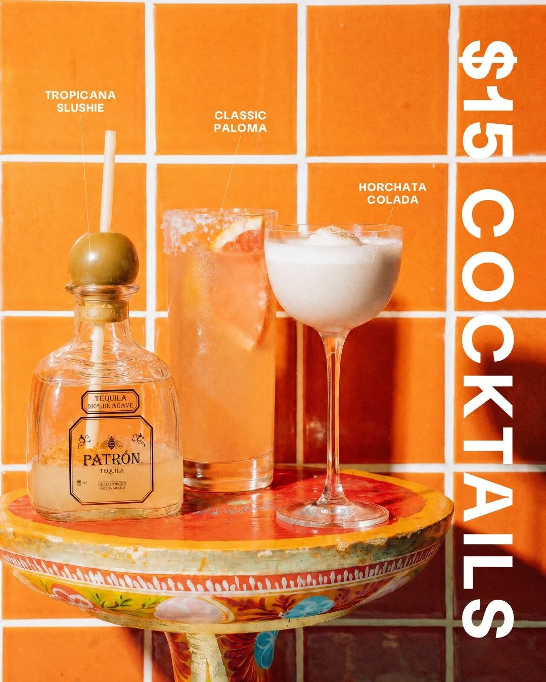 Long weekend at Sanchez looks like joining us for The Sunday Shift. $15 @patron cocktails (yep, you read that right), two for $15 tacos, and DJ Dani on the decks from 5:30pm til late 🧡 See you tonight>
