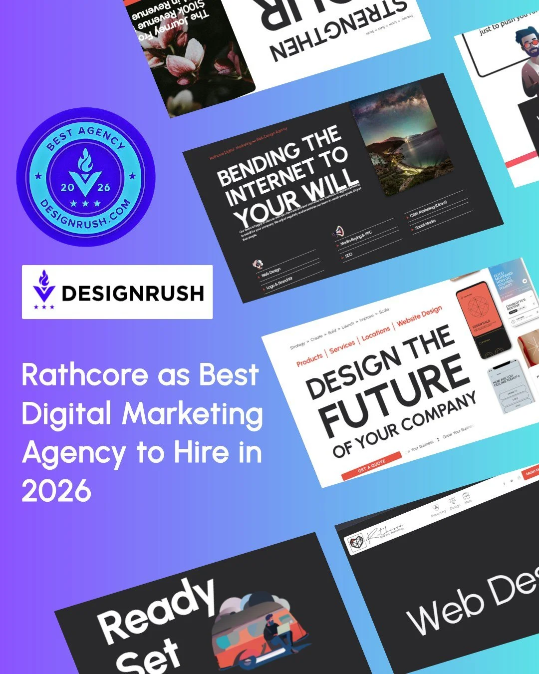 Ranked #5. 🏆

DesignRush officially named Rathcore Marketing one of the Top Digital Marketing Agencies to Hire in 2026.

Our strategy is simple: Results over everything. While others talk about "engagement," we talk about revenue. This ran