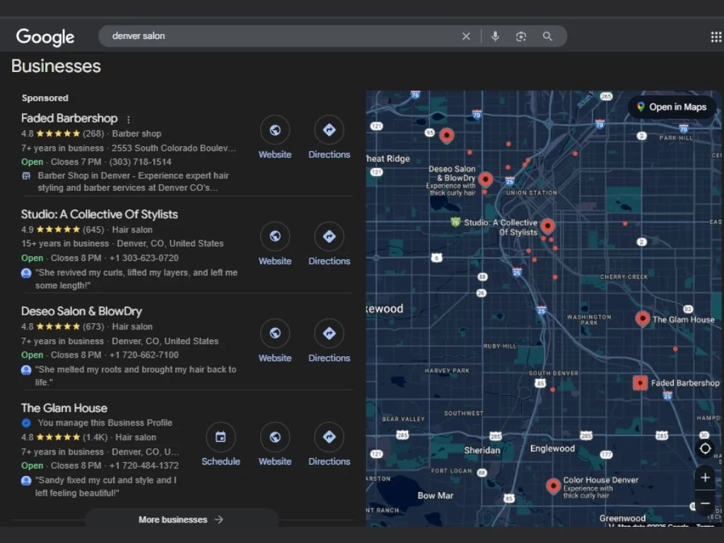 Google My Business profile ranking in the Local Pack
