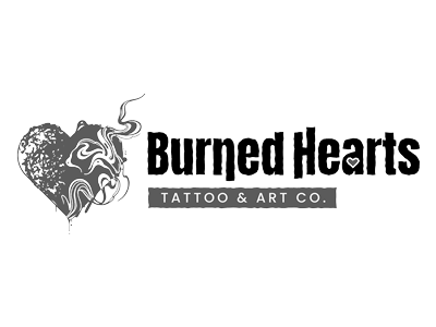 Digital Marketing Client Burned Heart Tattoo