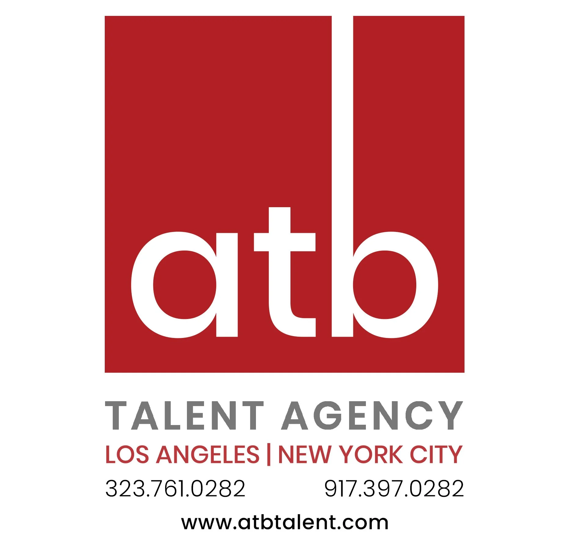Signed with ATB Talent Agency
