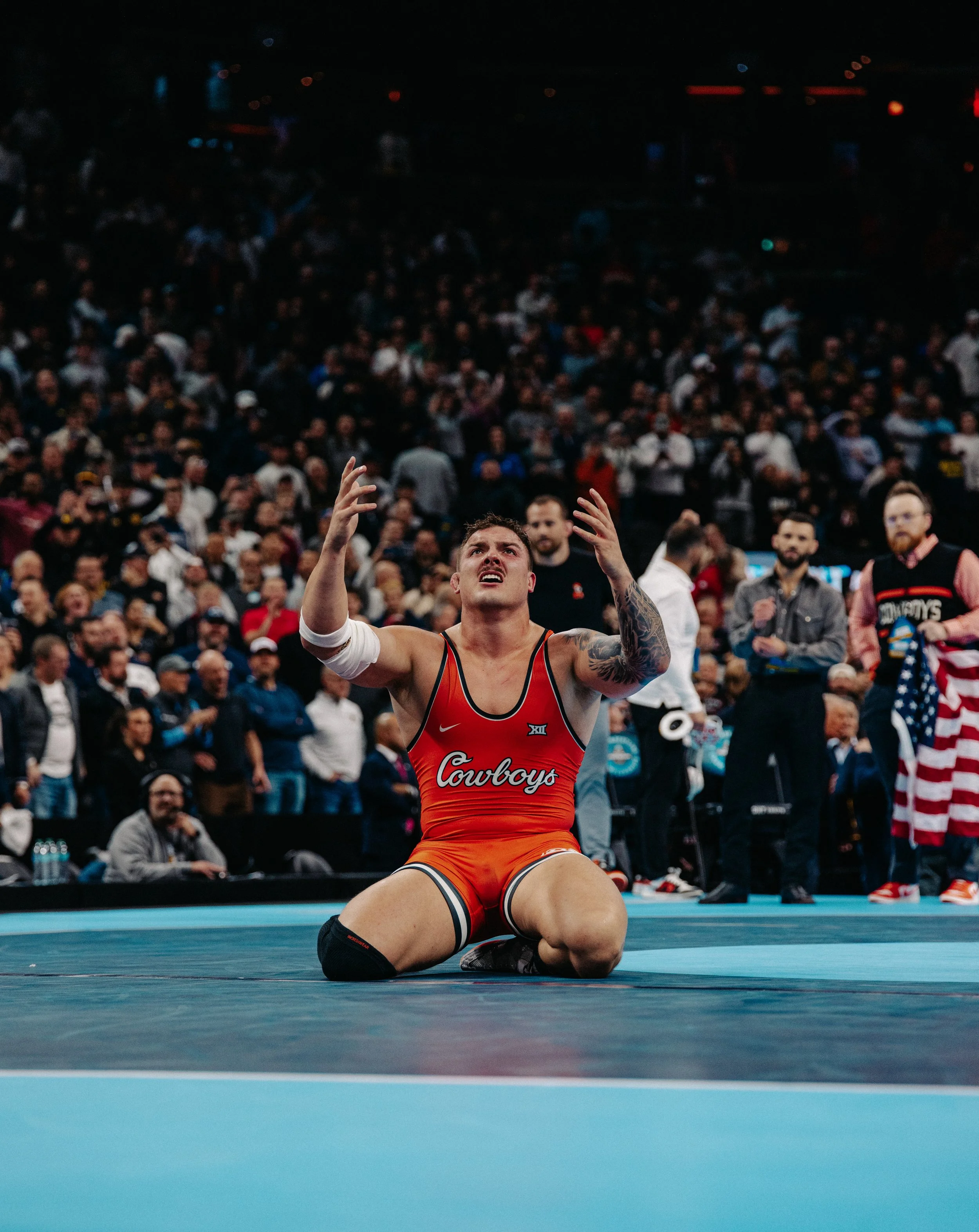 Wyatt Hendrickson winning the National Championships over Gable Steveson