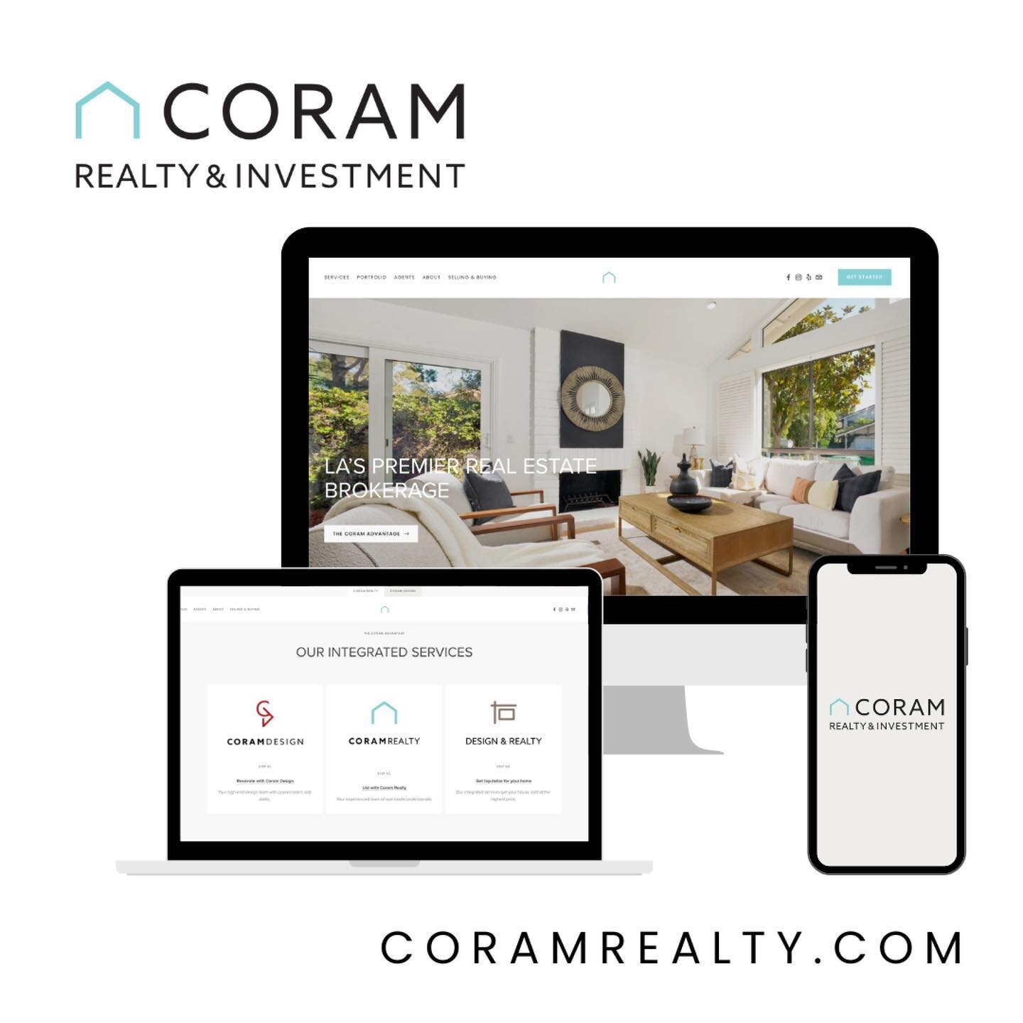 Our Realty &amp; Investment site got the transformation it&rsquo;s been needing to match the looks of our design center site. 

CORAMREALTY.COM - if you are on the market to sell, make sure to check out our services to see how you can get top dollar 