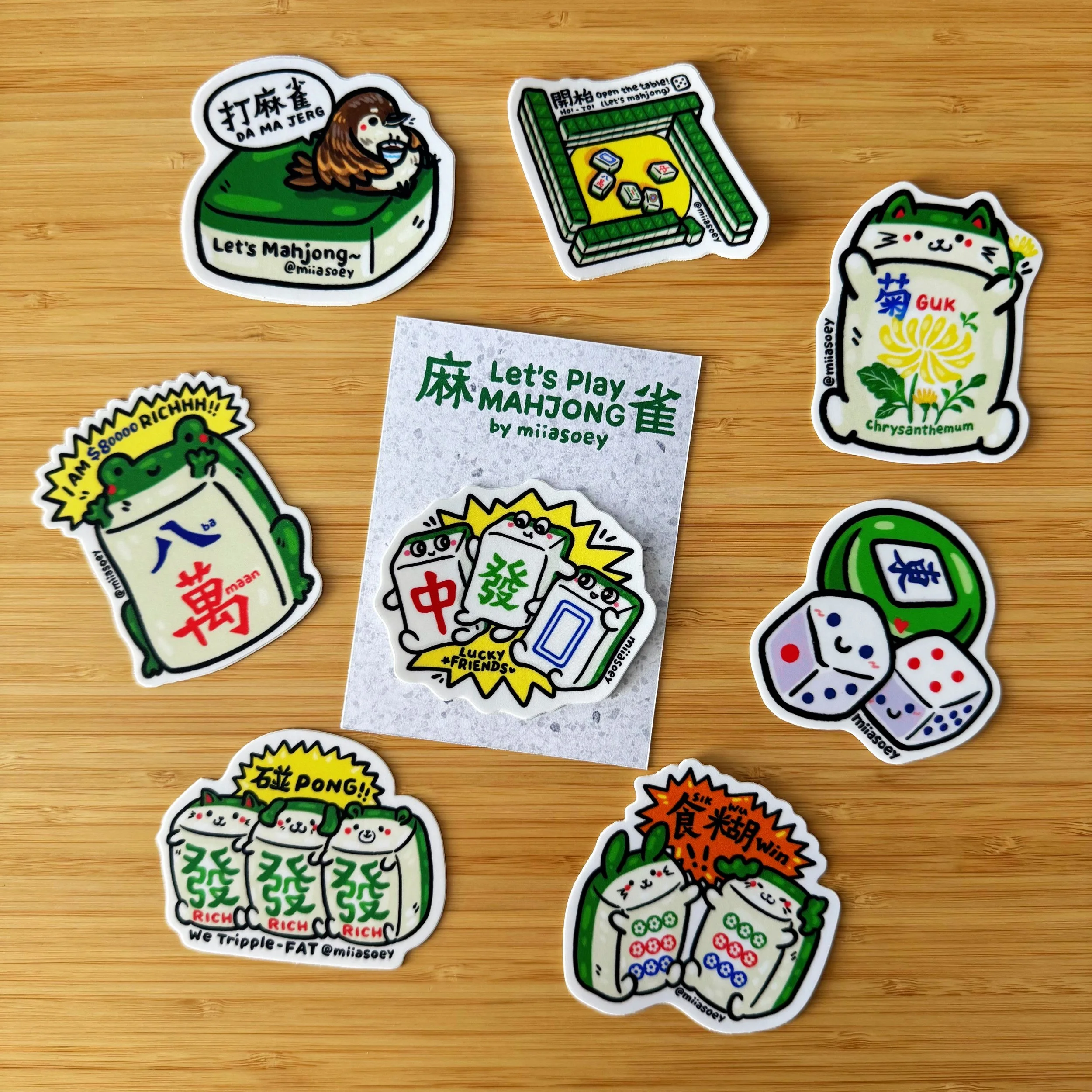 Let’s Play Mahjong Sticker Pack