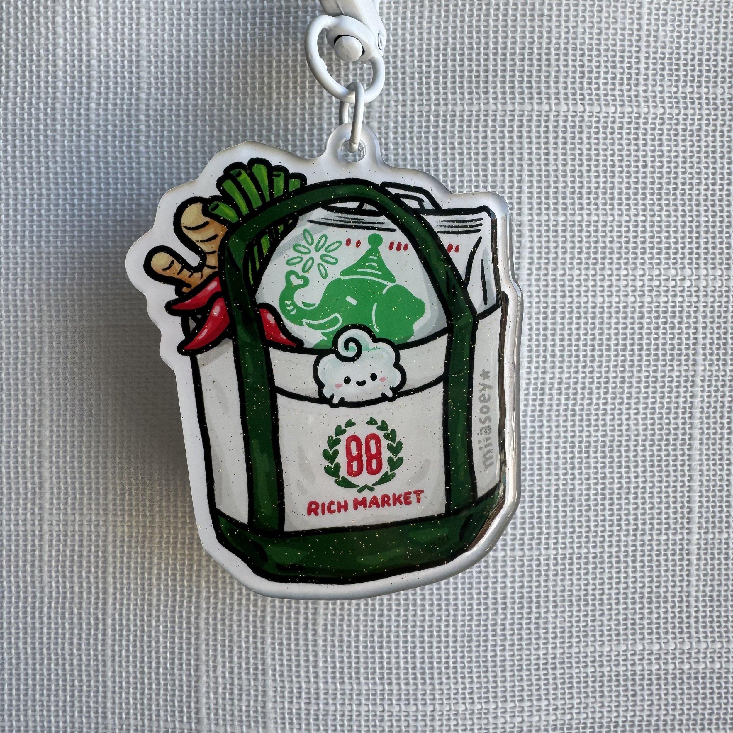 88 Rich Tote Keychain