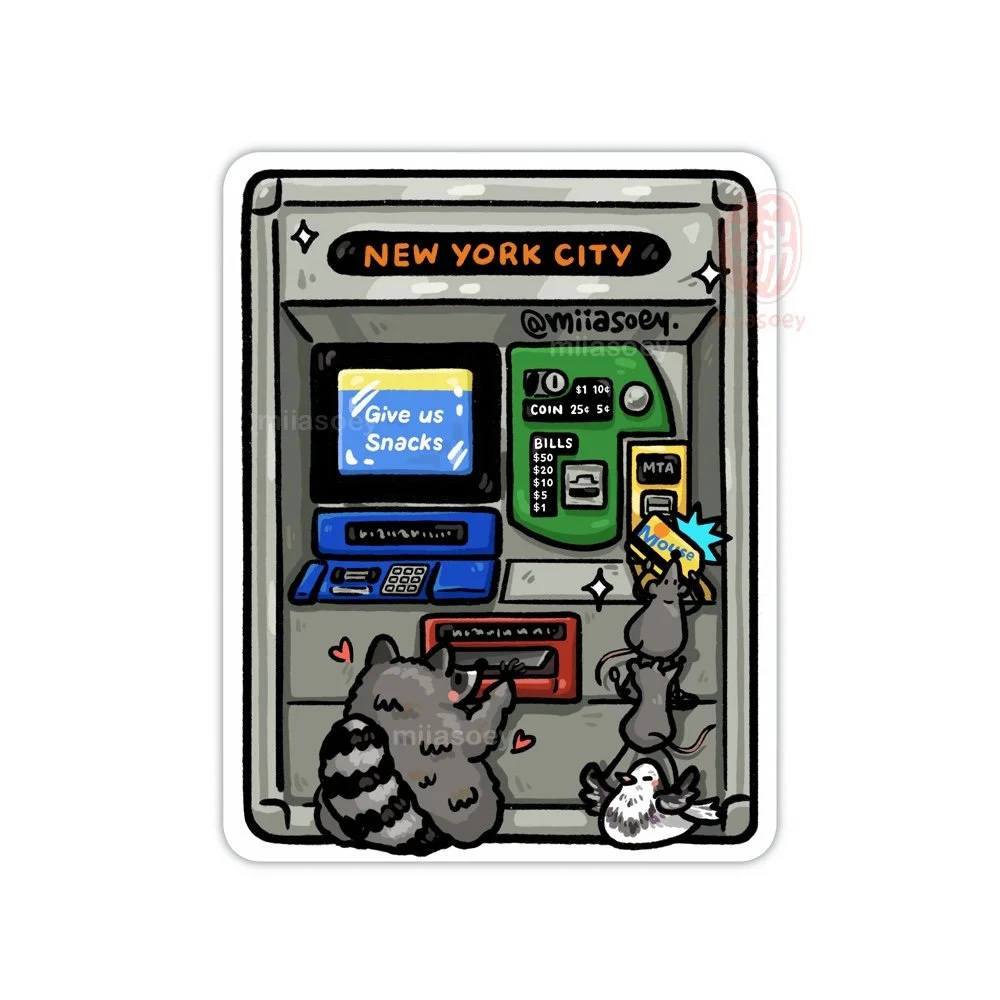 Metrocard Machine Sticker