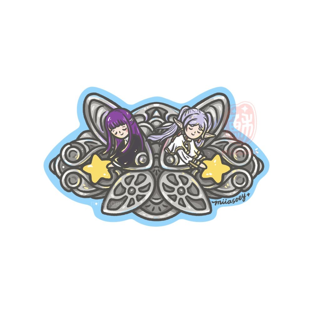 Frieren & Fern Hairclip Sticker