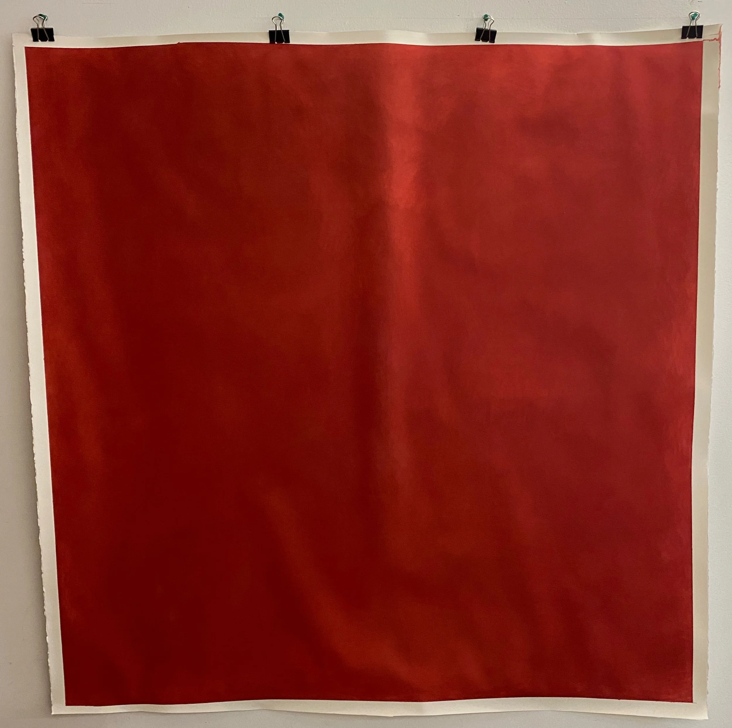 Root Chakra 45" x 45" (ish) water color 2024 $1111