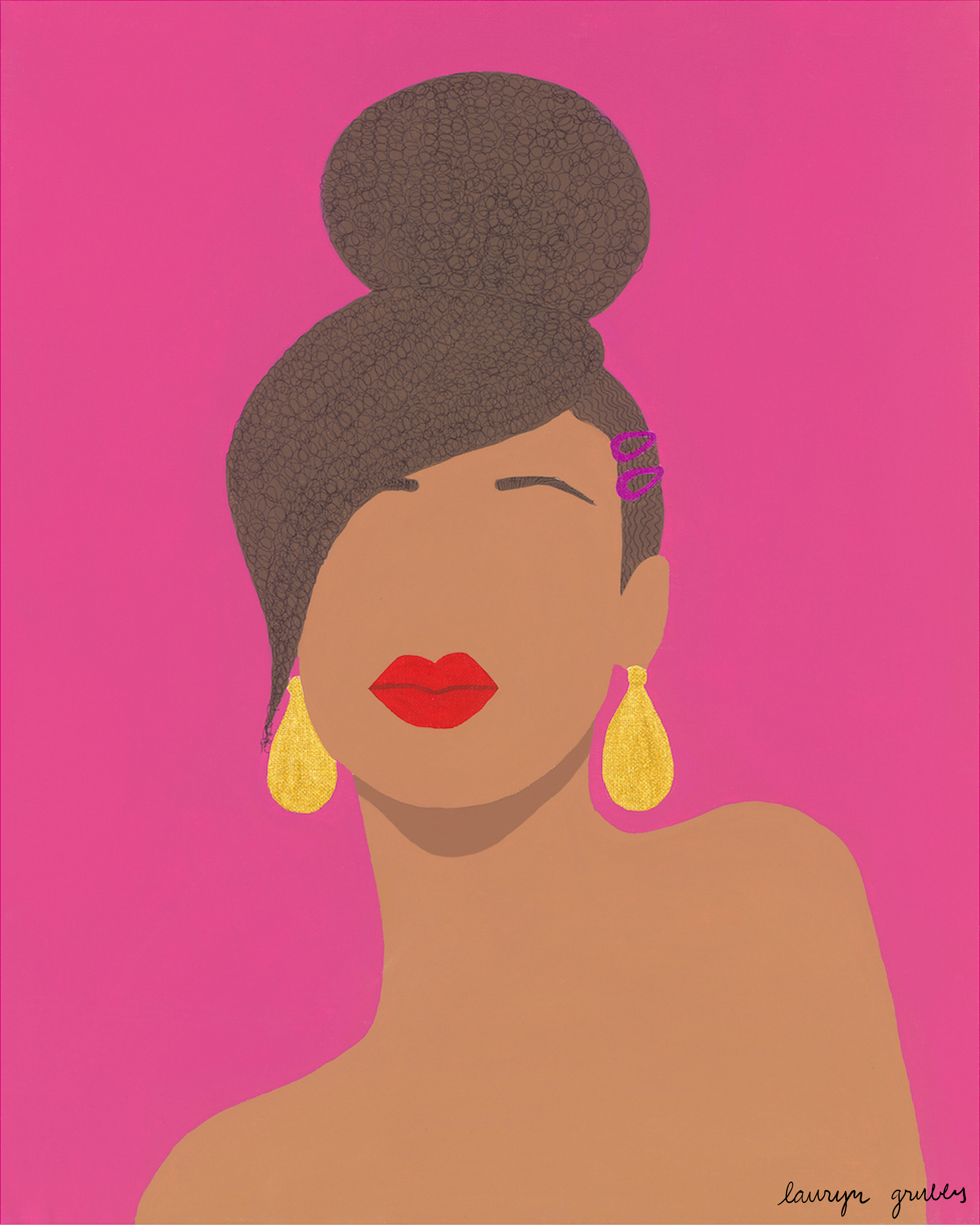 Spirals, acrylic on canvas, 16"x20," 2021, by Lauryn Grubbs