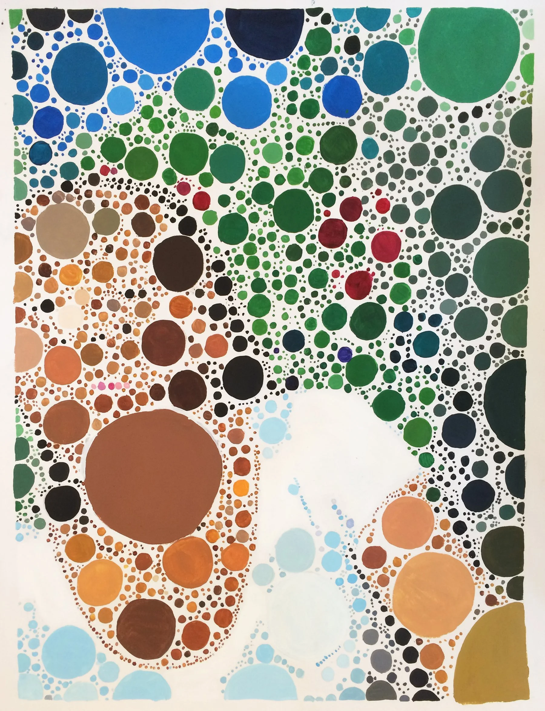 Contentment, acrylic on canvas paper, 2016, by Lauryn Grubbs