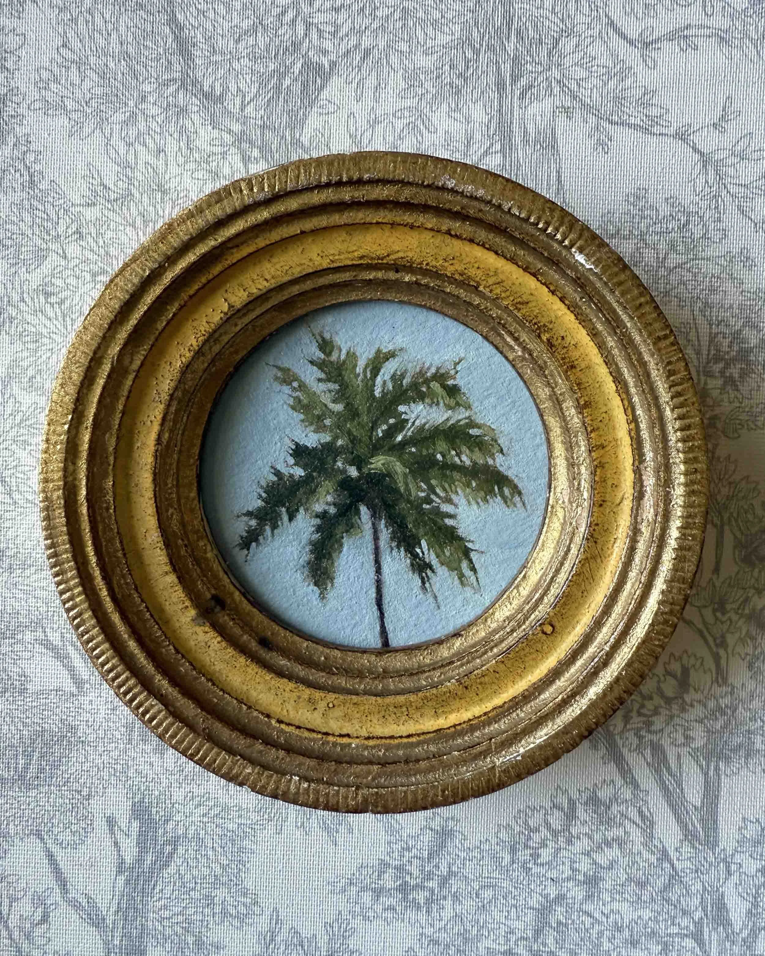 "Palm Breezes" original oil landscape painting