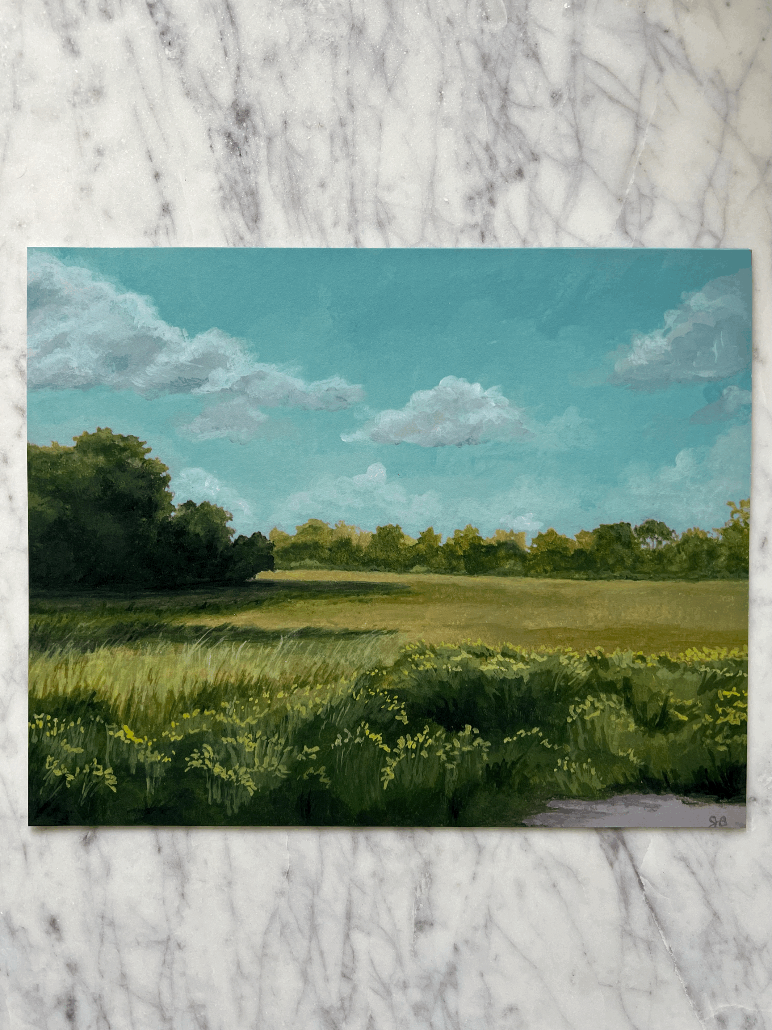 Fine art giclee print of "Summer Field"