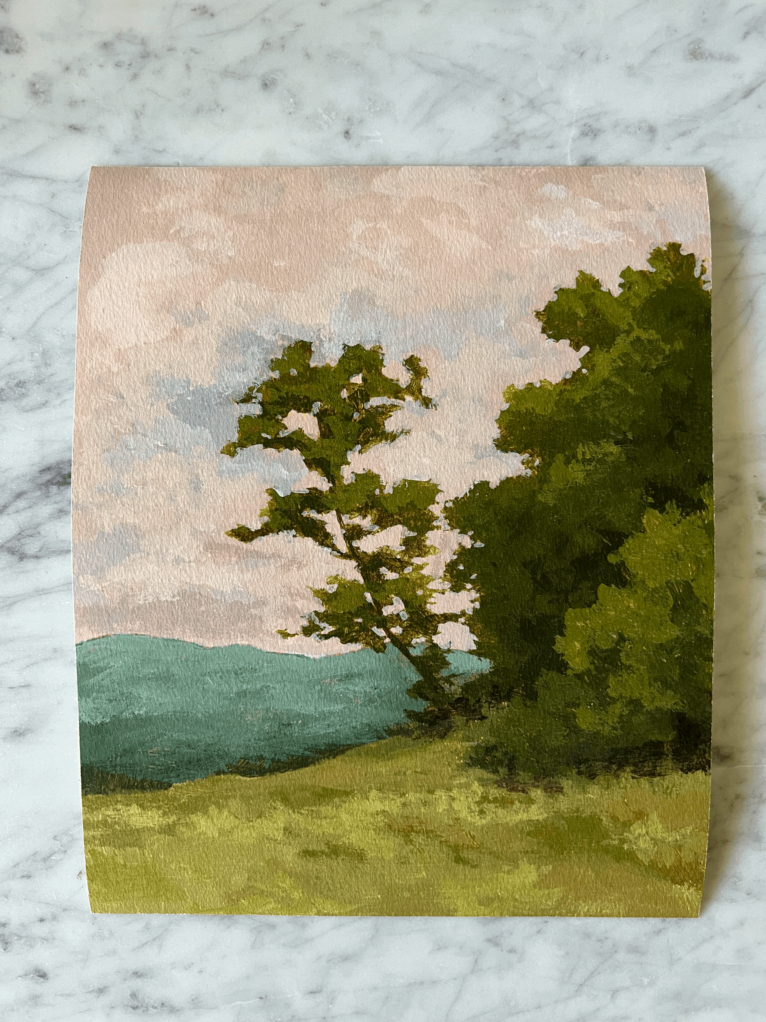 "Raspberry Sorbet Skies iii" giclee landscape art print