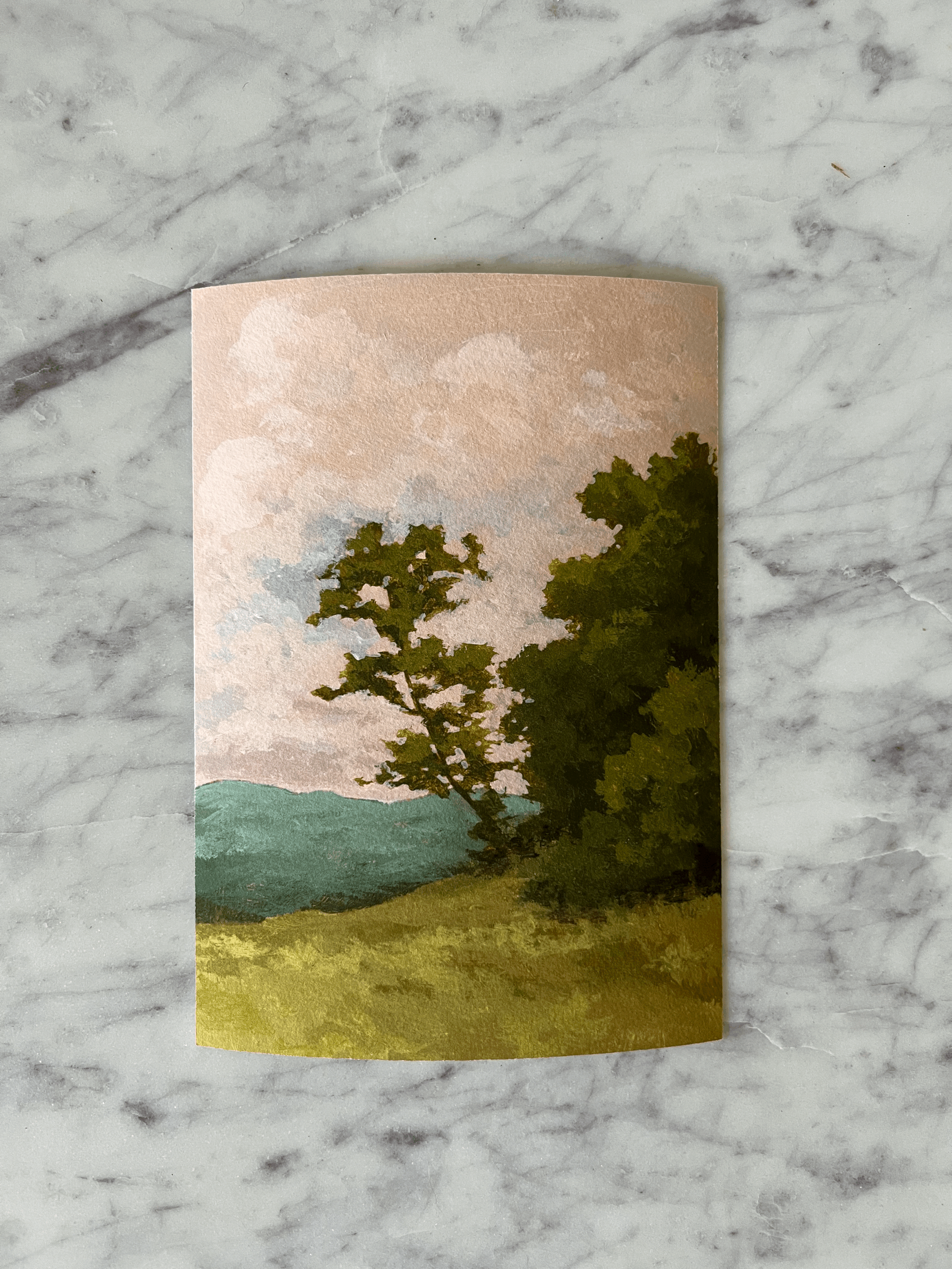 "Raspberry Sorbet Skies iii" giclee landscape art print