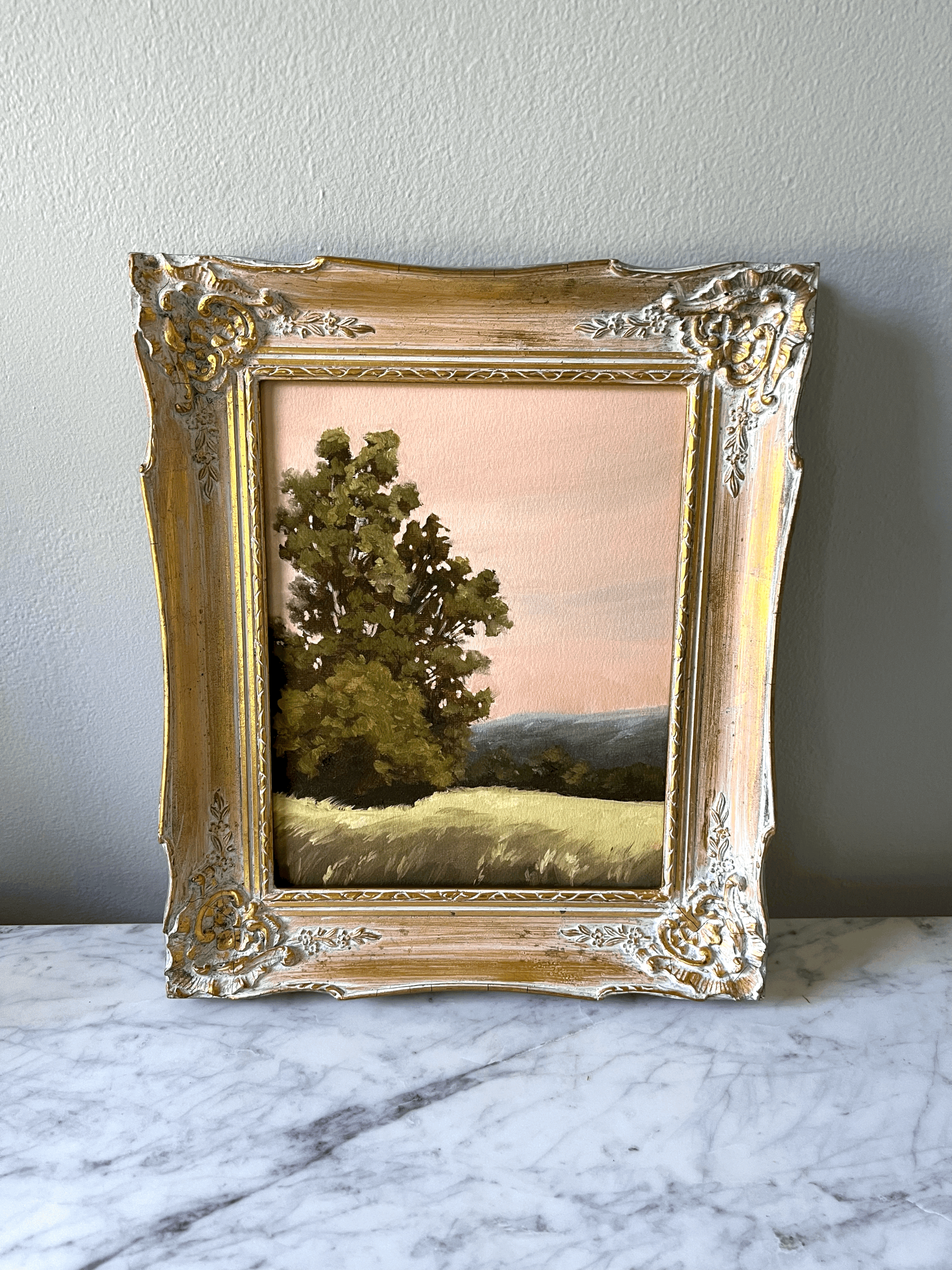 "Peachy" giclee landscape art print
