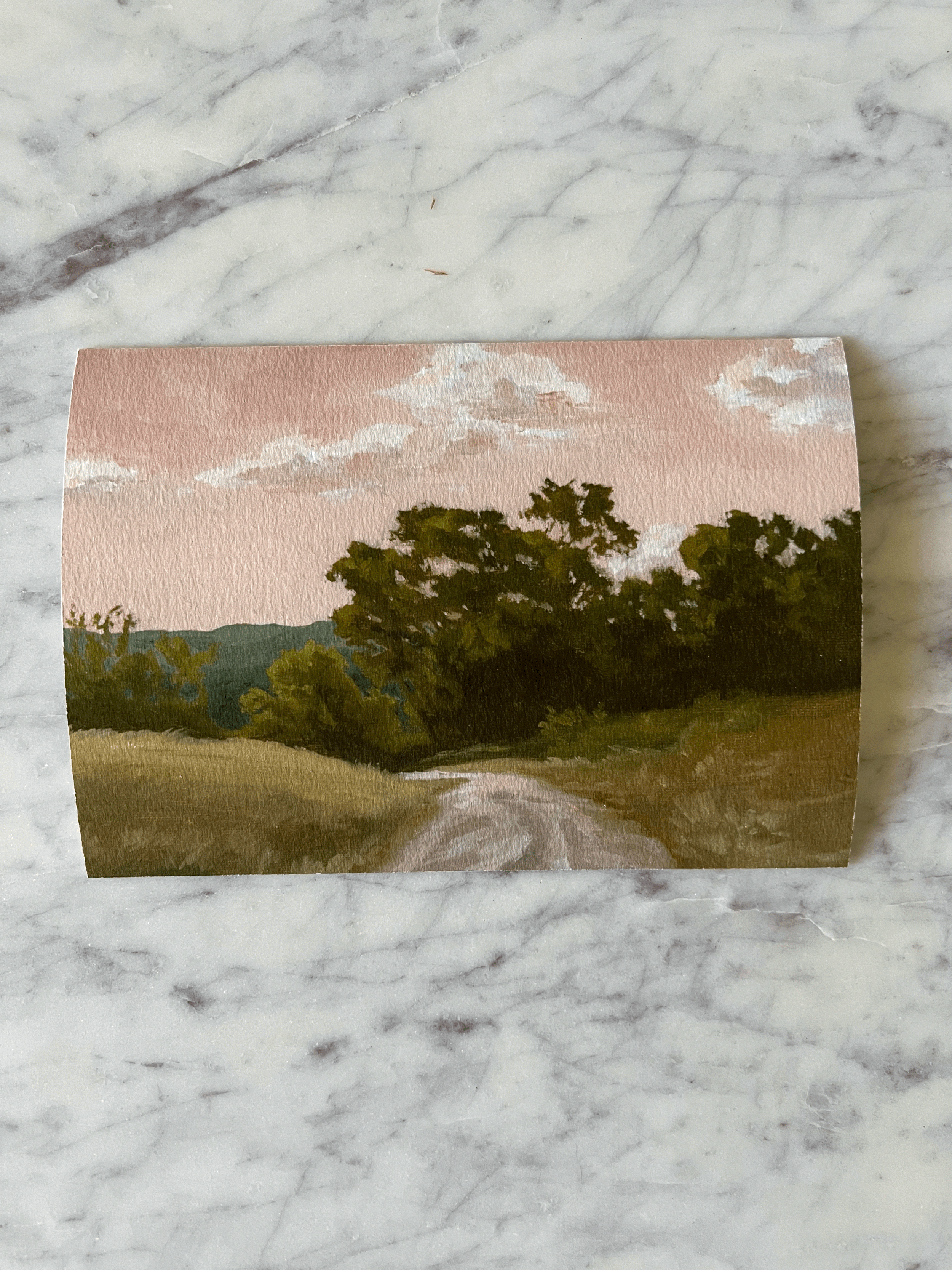 "Strawberry Skies" giclee landscape art print