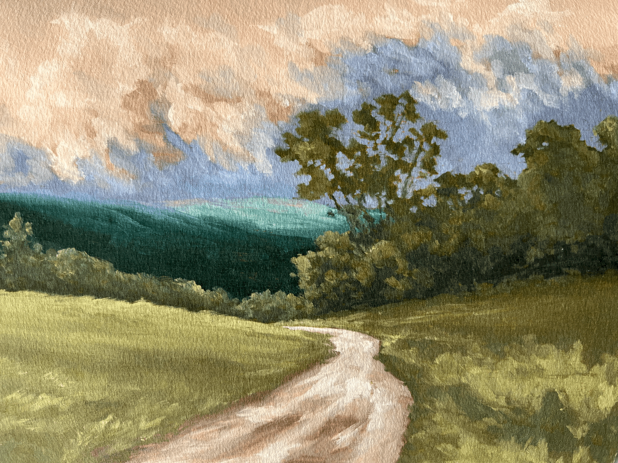 "Skyline Glow" giclee landscape art print