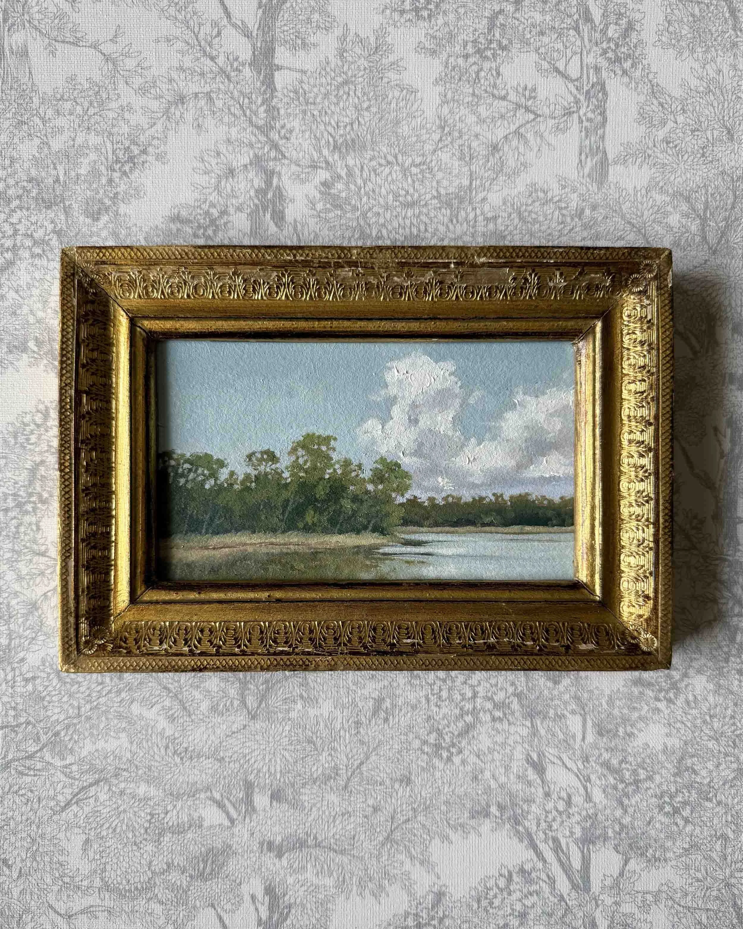 "By the Bay" original oil landscape painting