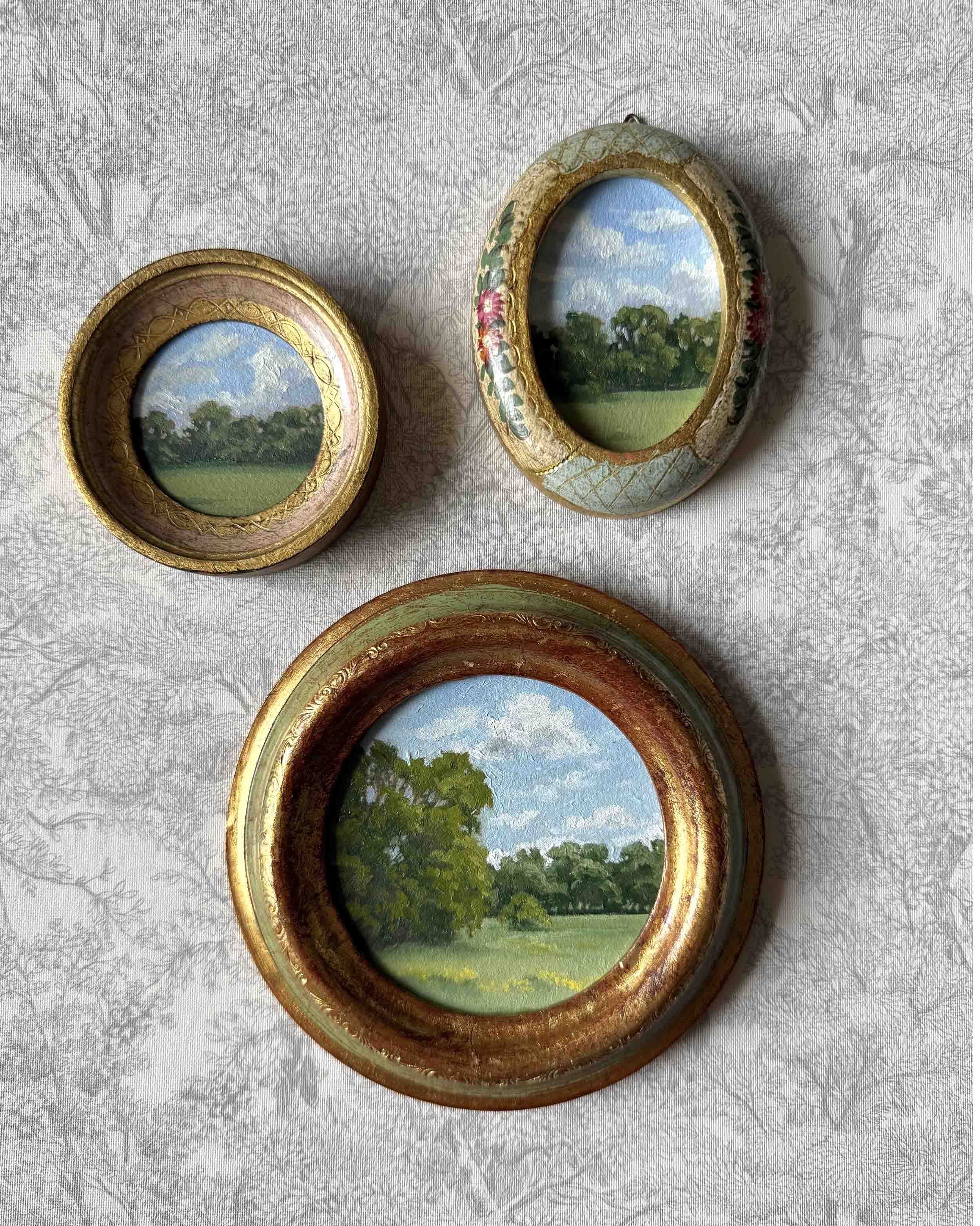 "Feels Like Home Mini iii" original oil landscape painting
