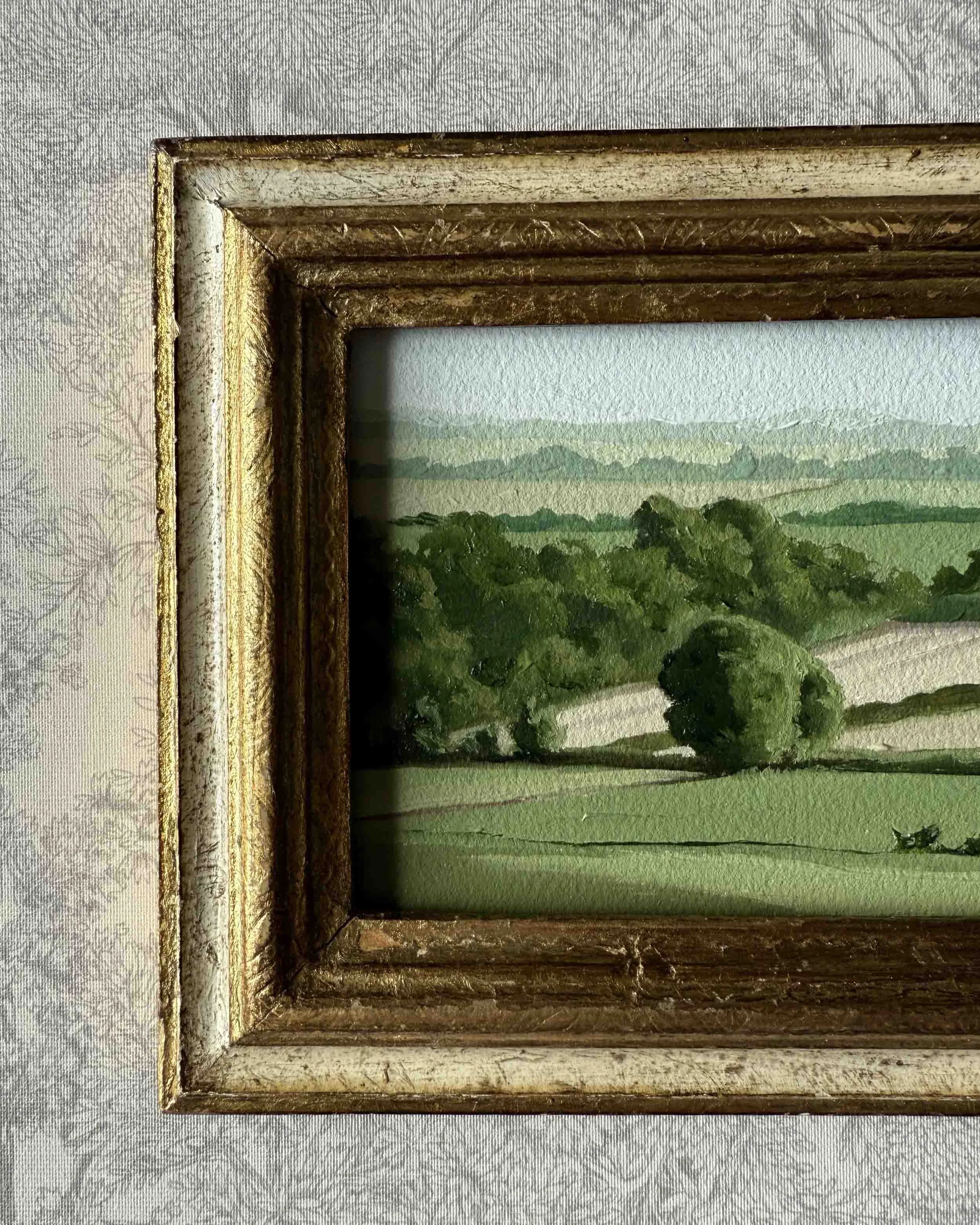 "Rolling Greens vi" original oil landscape painting