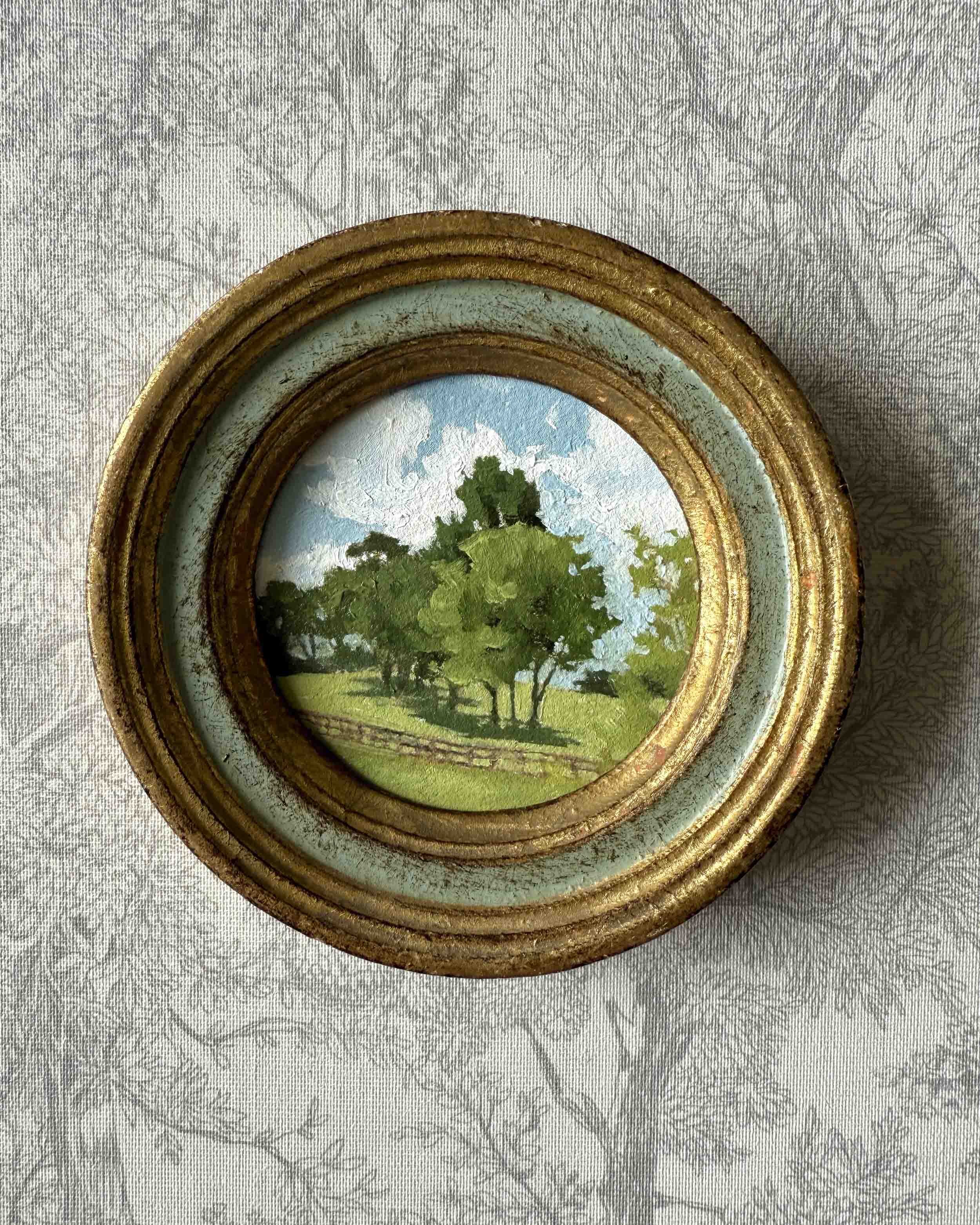 "Hues of Spring iii" original oil landscape painting