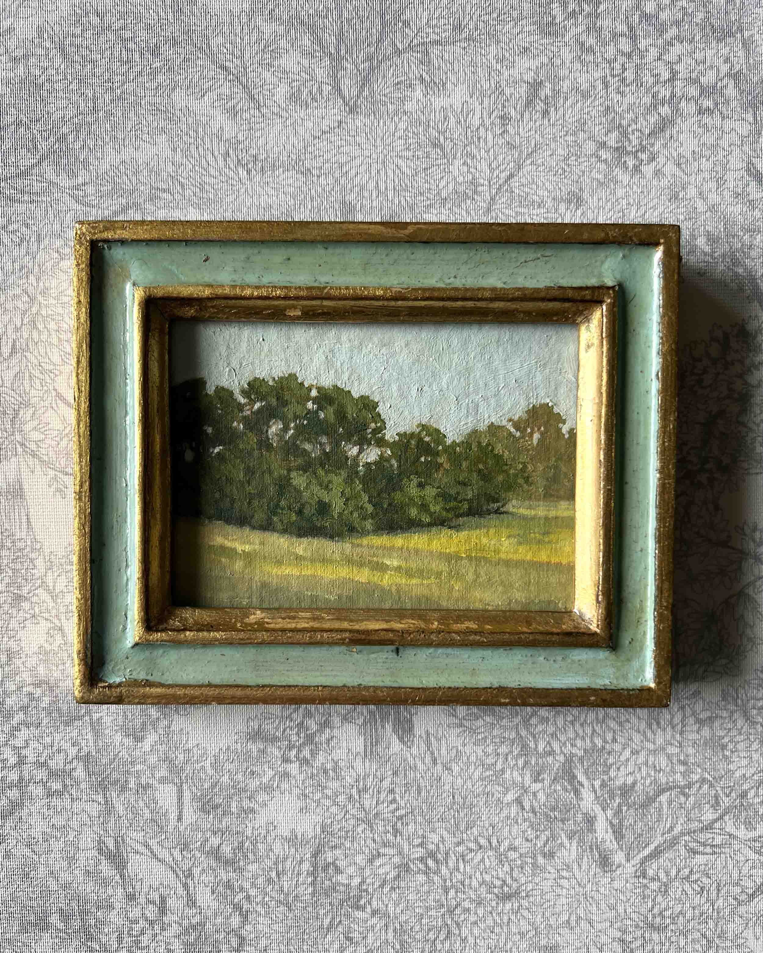"Spring in Yellow iv" original oil landscape painting