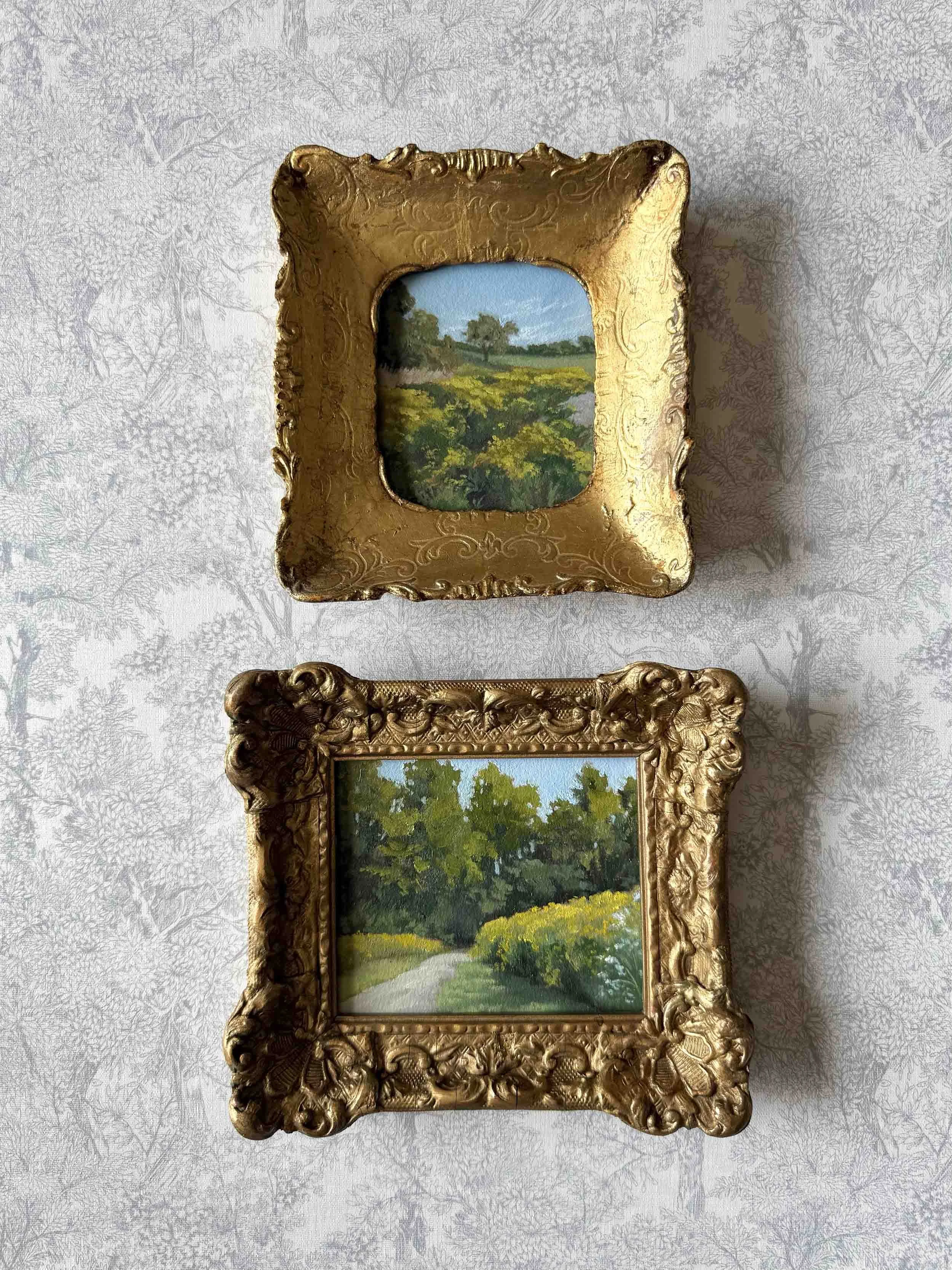 "Golden Bloom" original oil landscape painting