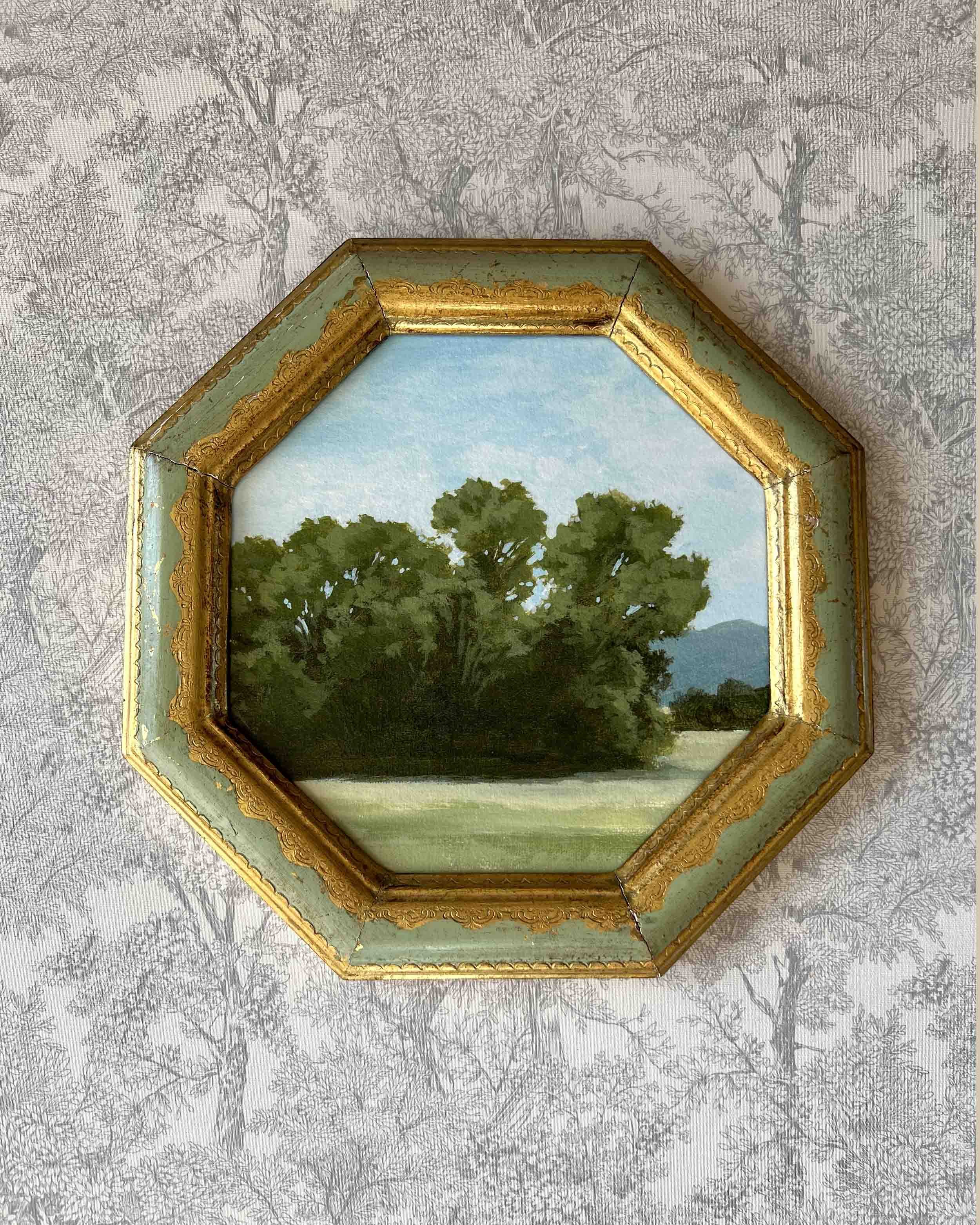 "Somewhere in Wilco" giclee print in vintage frame