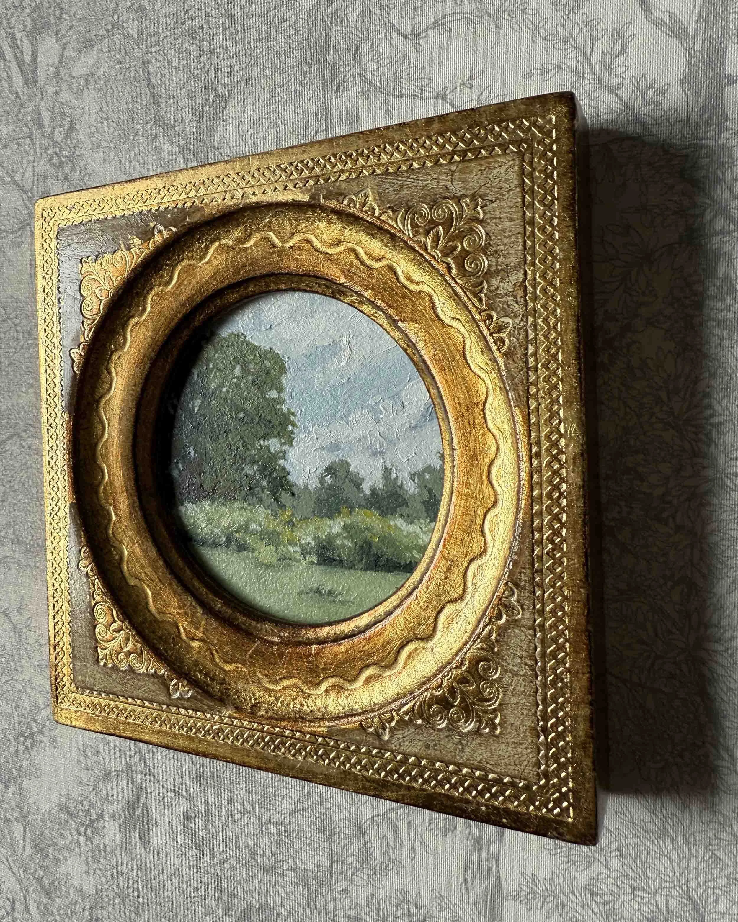 "Hues of Spring vi" original oil landscape painting