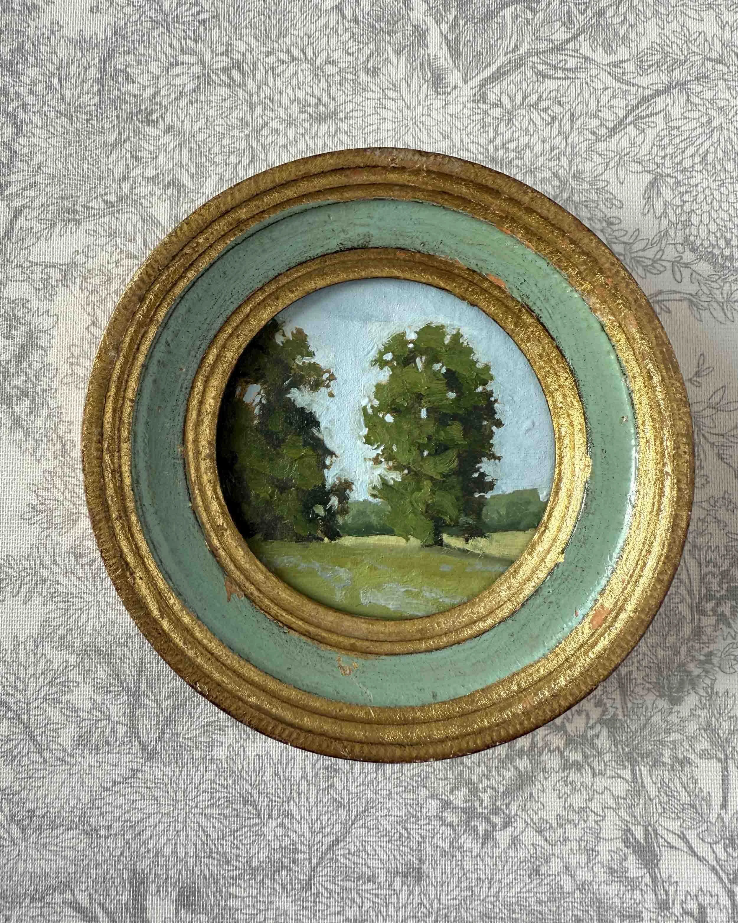 "Spring Green ii" original oil landscape painting