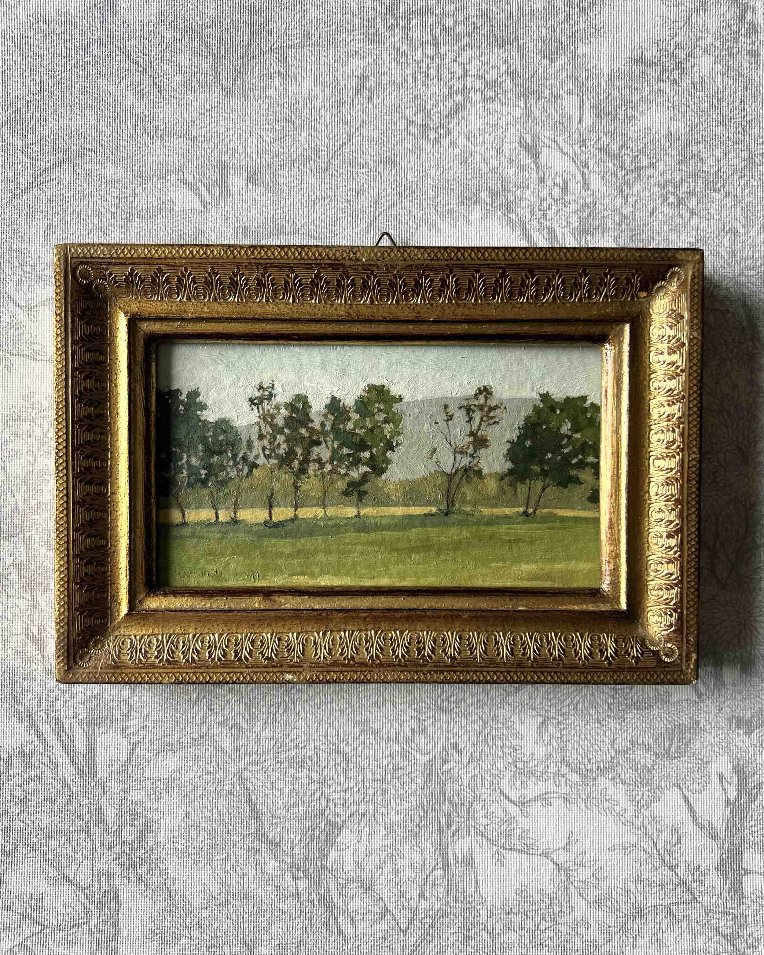 "Through The Tree Line" original oil landscape painting