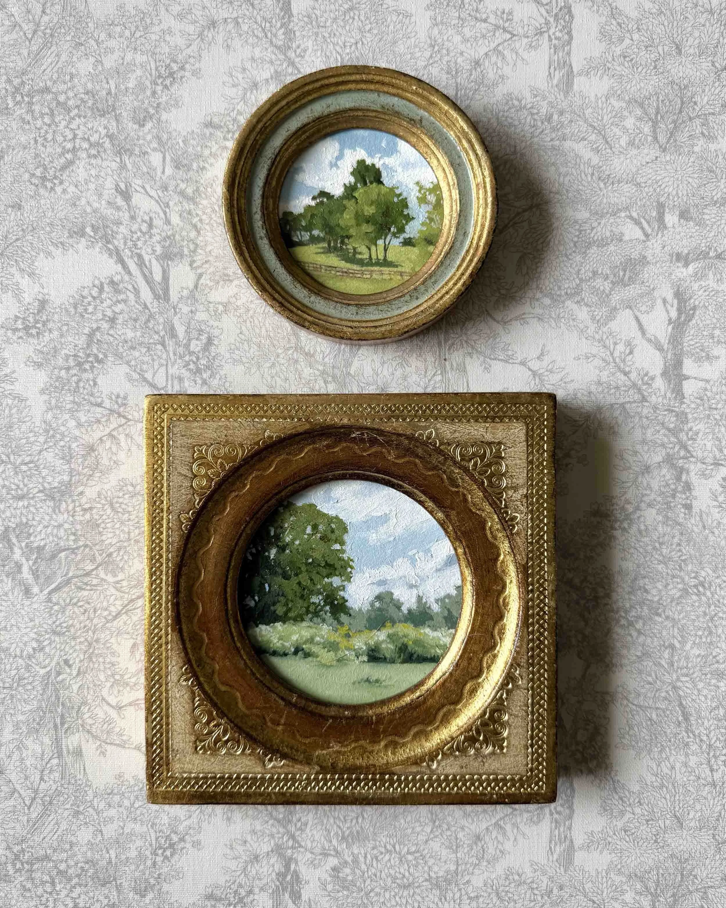 "Hues of Spring vi" original oil landscape painting