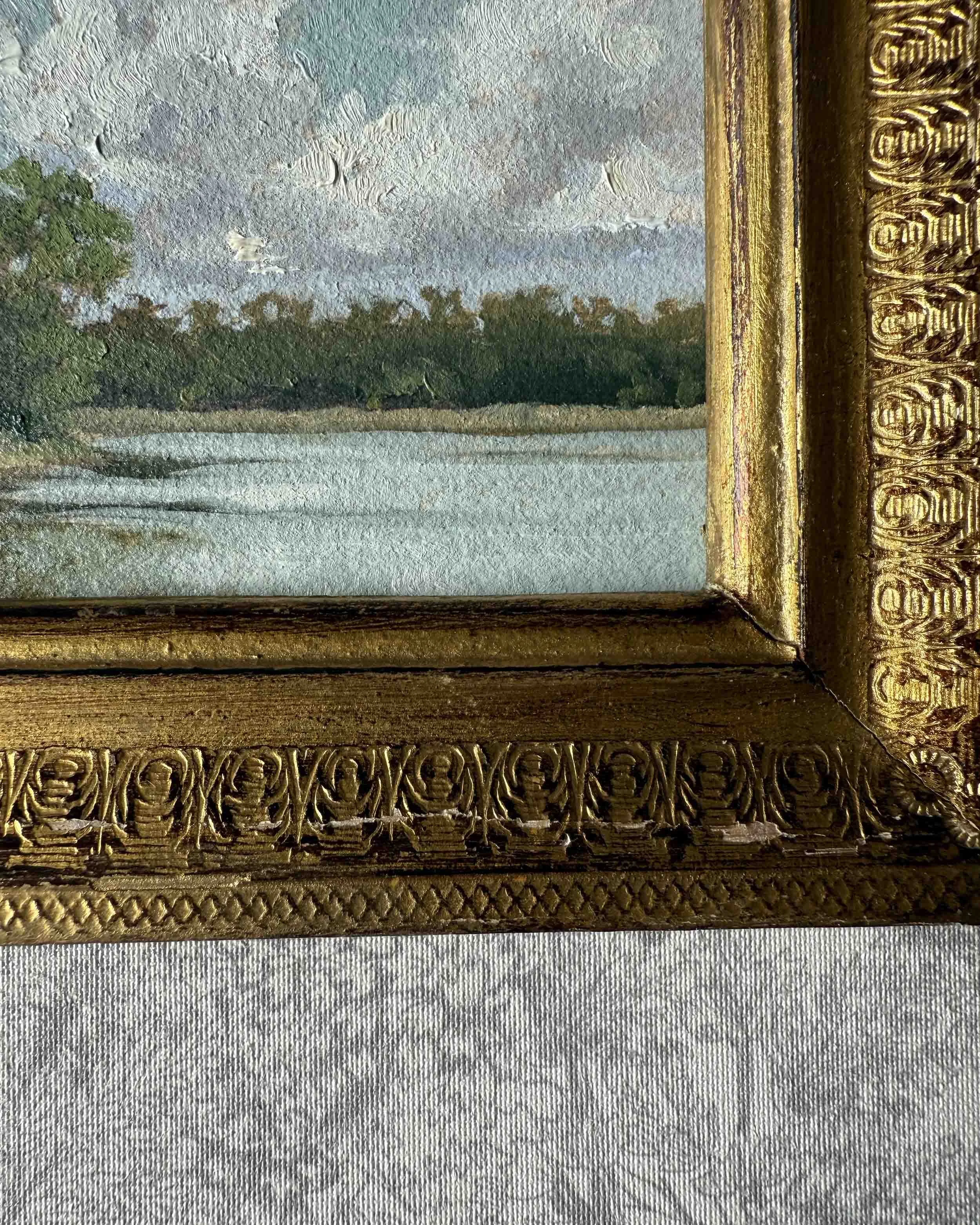 "By the Bay" original oil landscape painting
