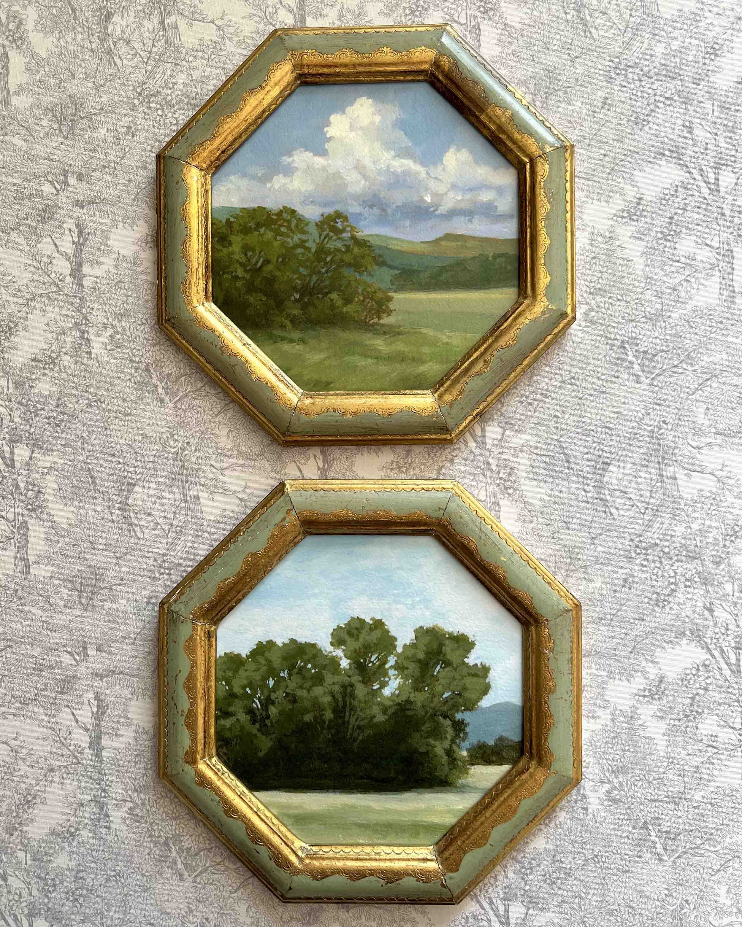 "Somewhere in Wilco" giclee print in vintage frame