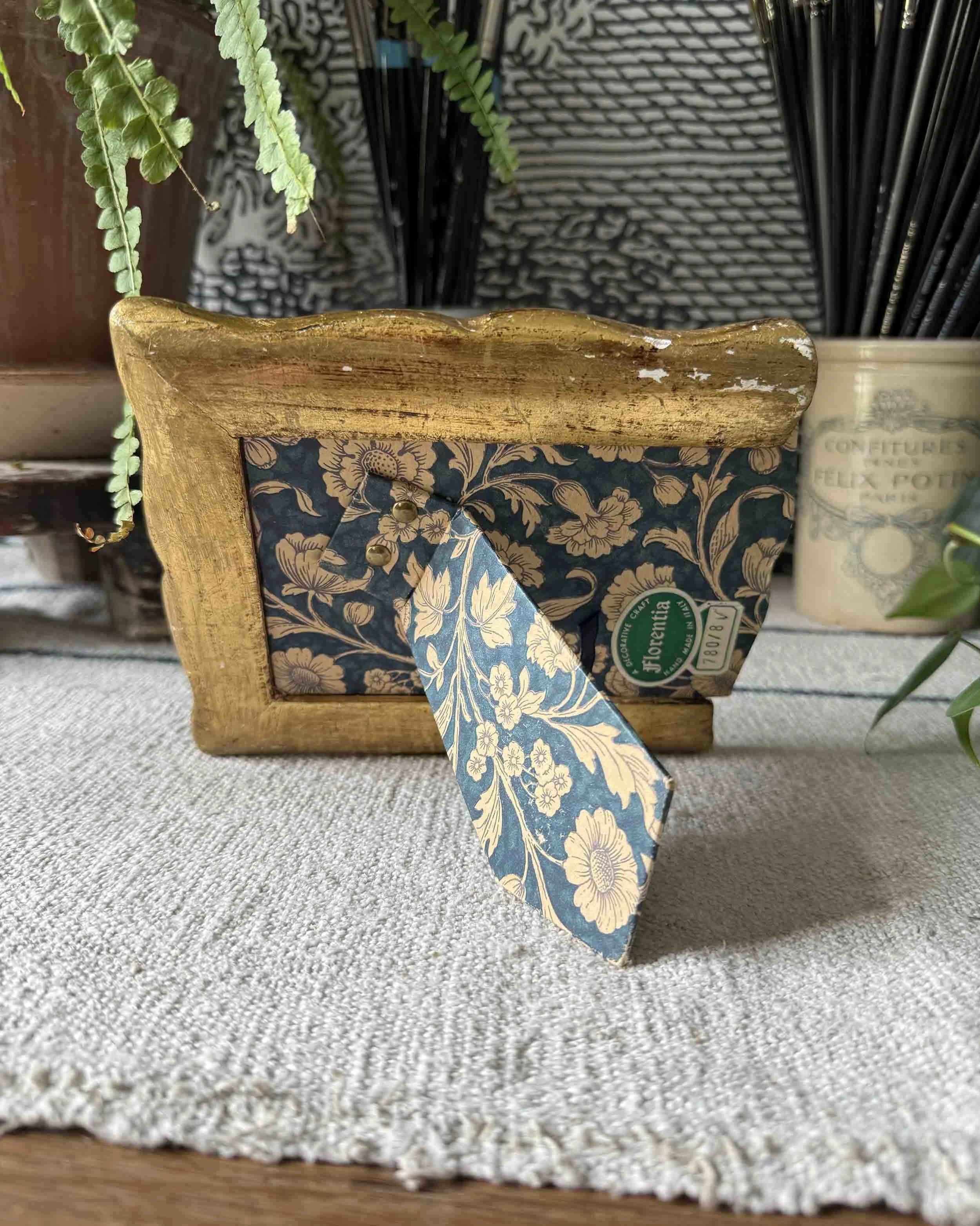 "Farmland Green" original oil landscape in vintage frame