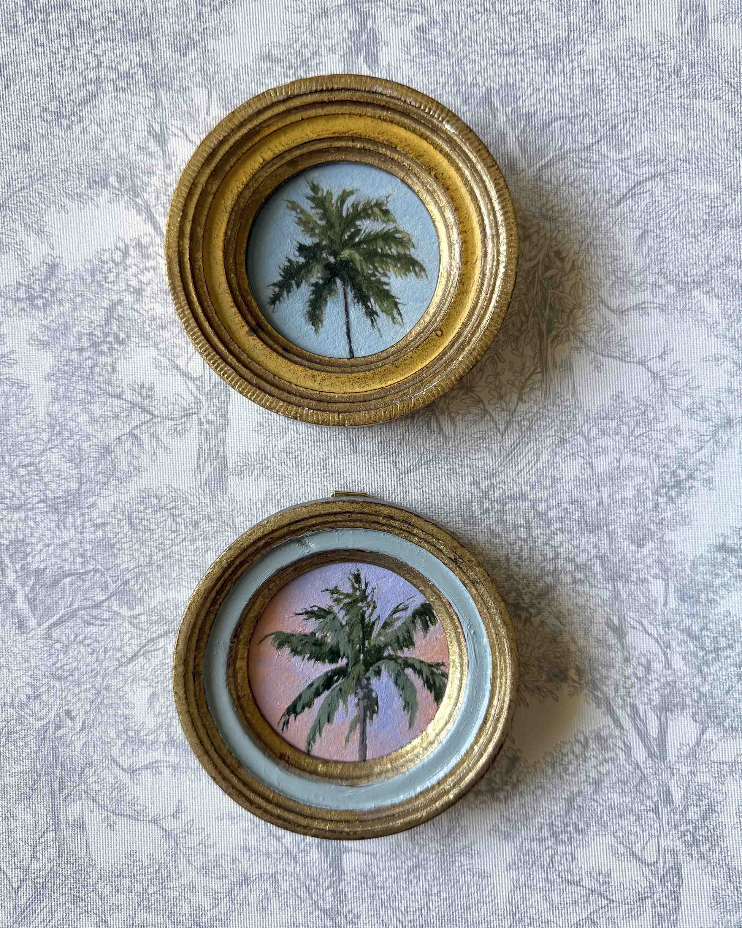"Palm Breezes" original oil landscape painting