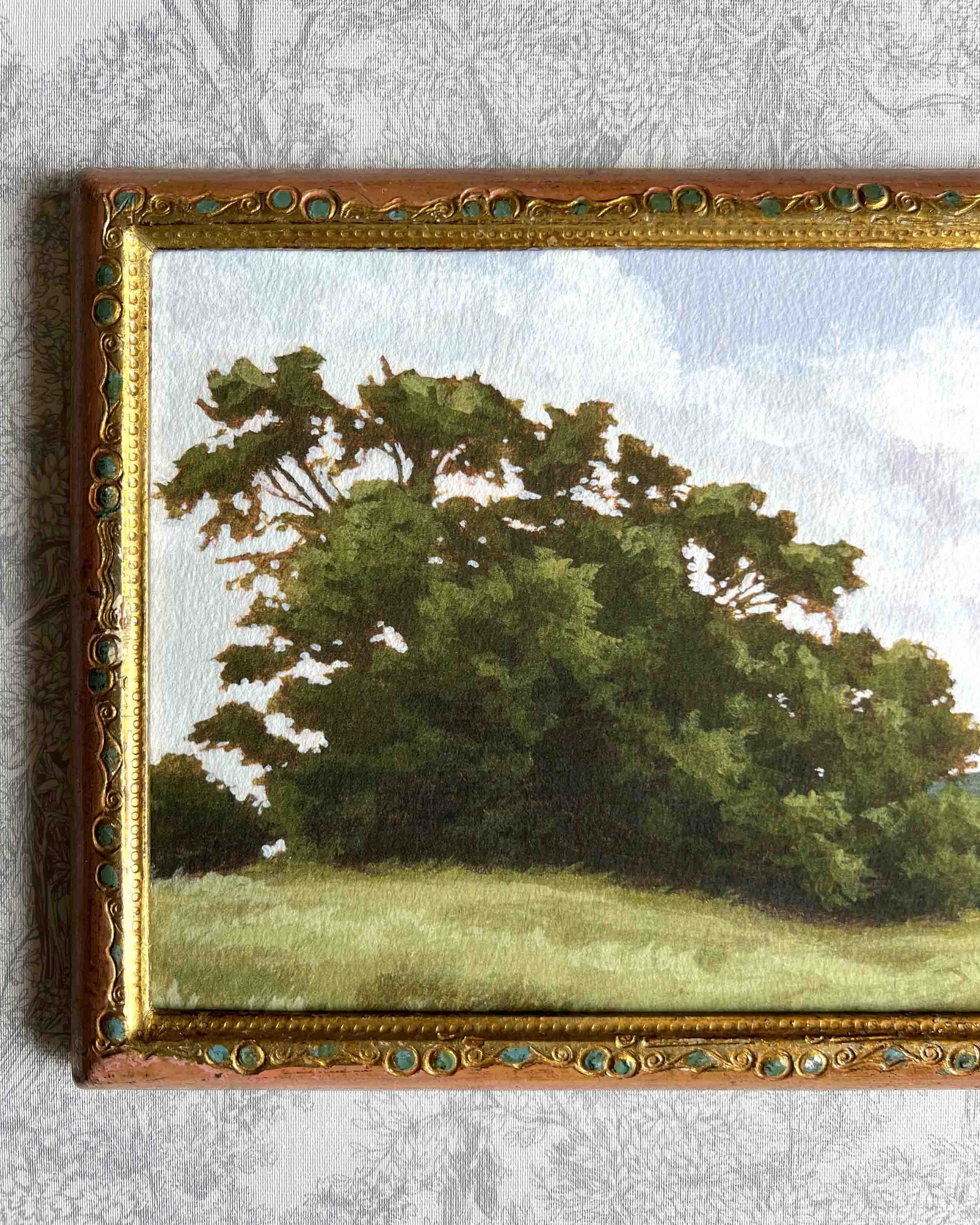 "Summer Tree ii" vintage framed giclee print