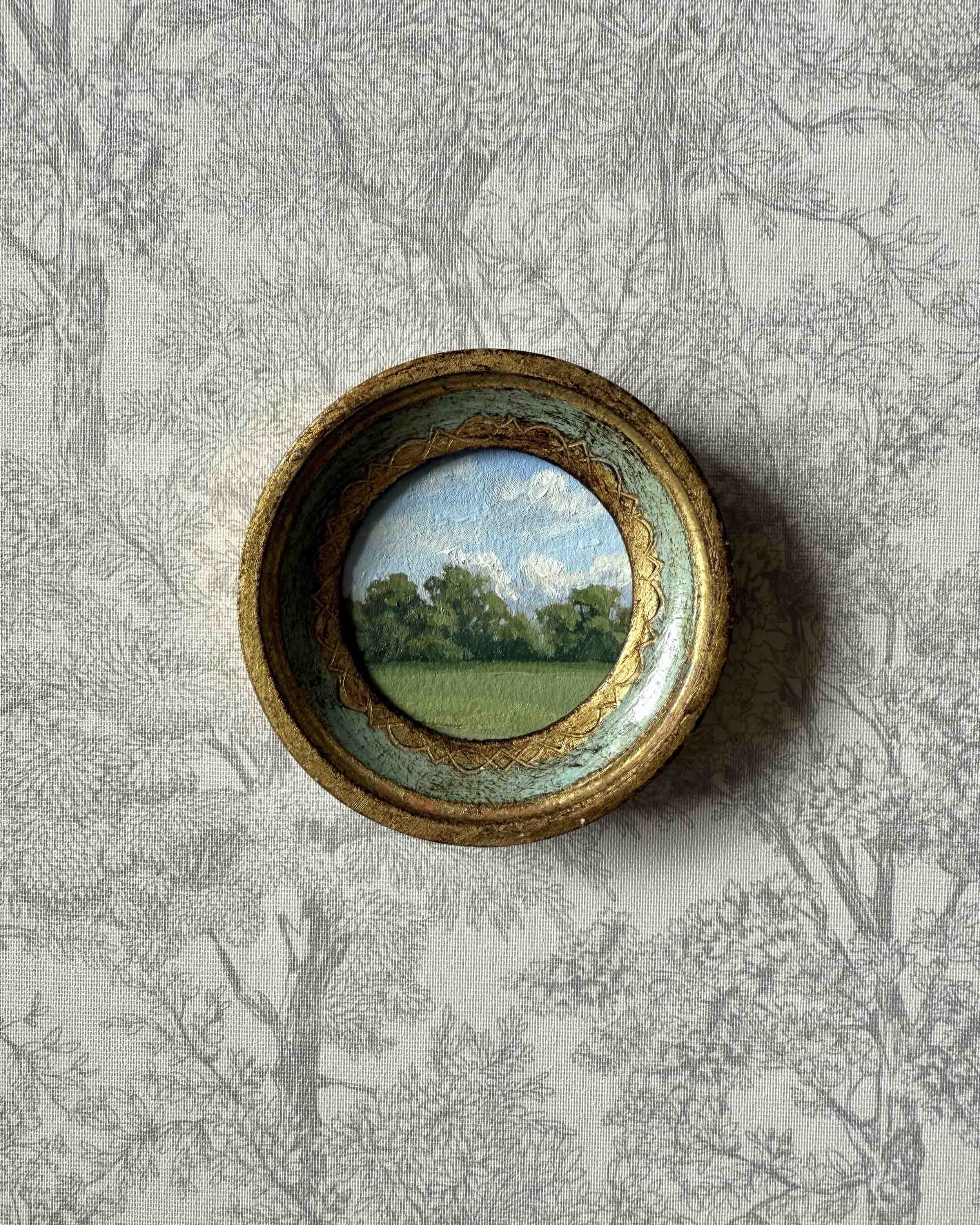 "Feels Like Home Mini iv" original oil landscape painting