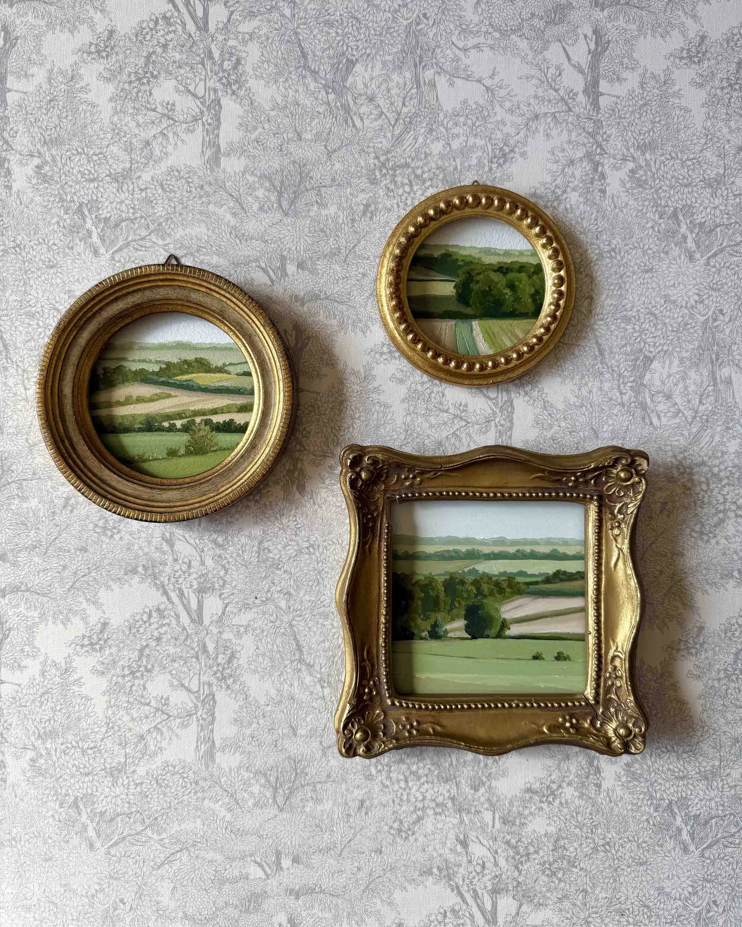 "Rolling Greens ii" original oil landscape painting