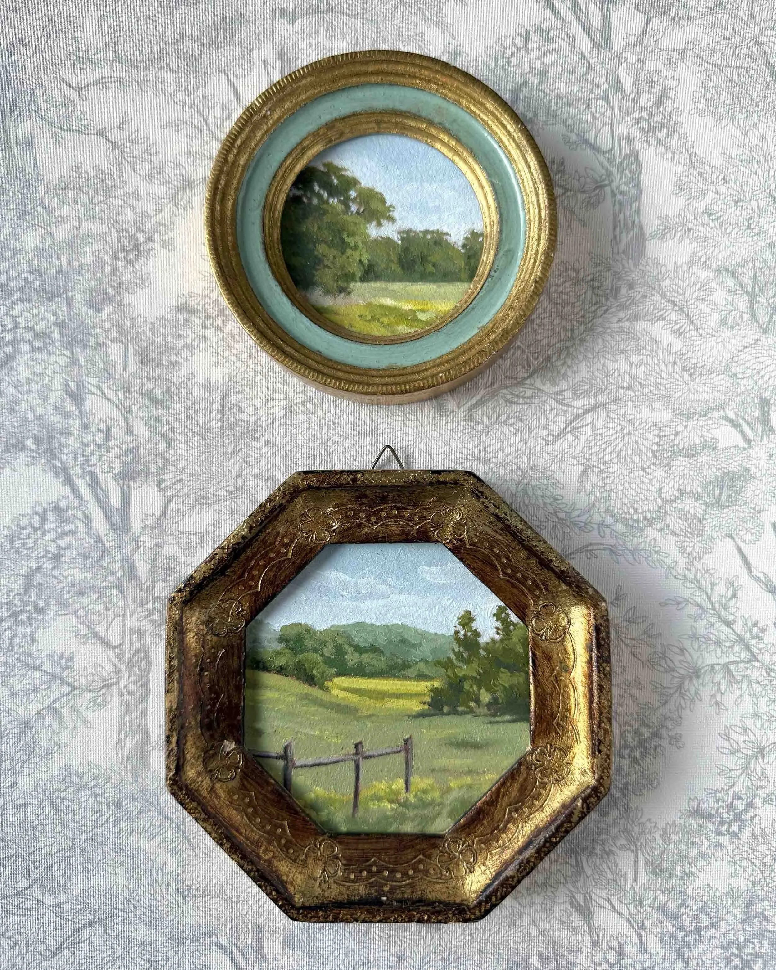 "A Touch of Yellow" original oil landscape painting