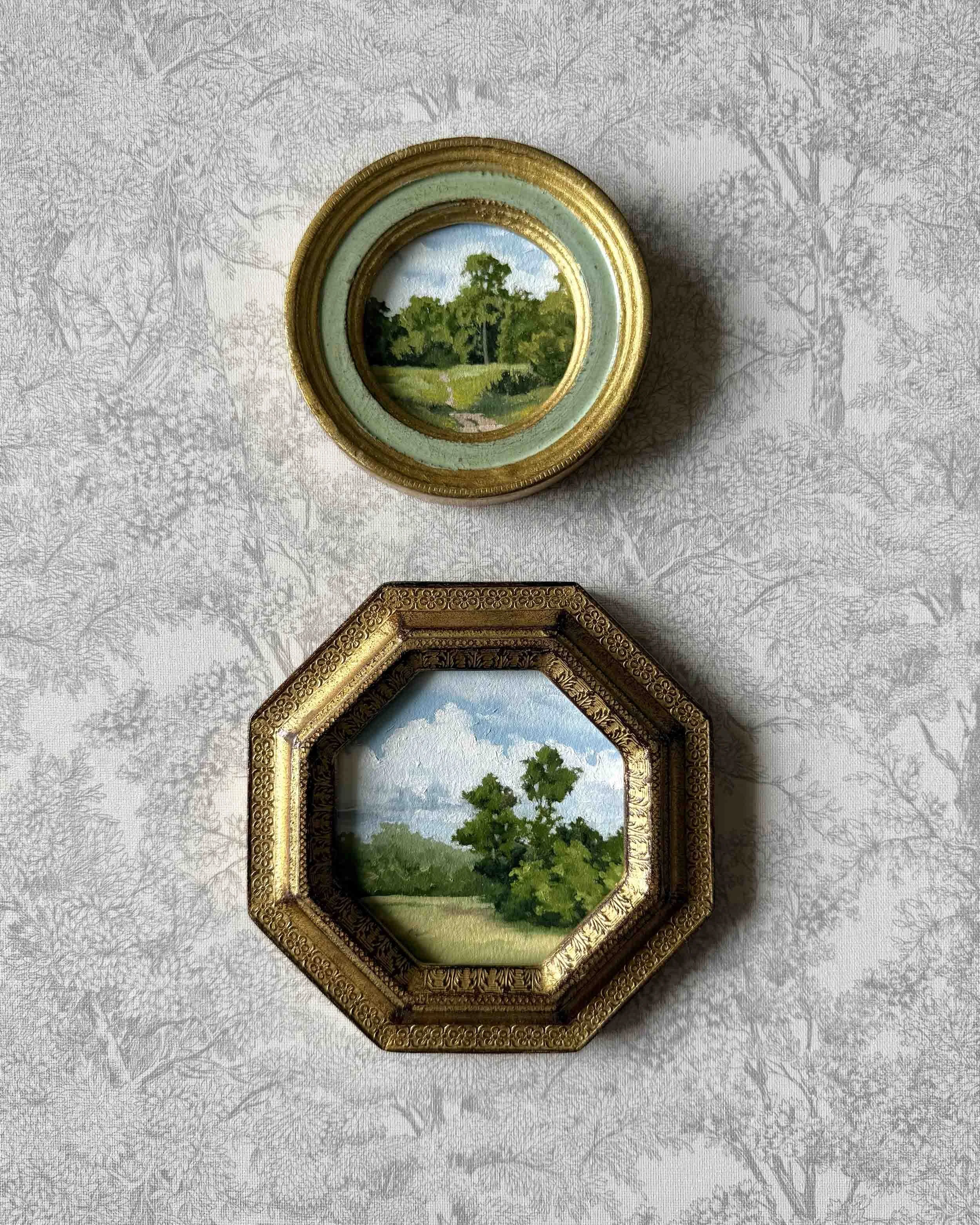 "Hues of Spring v" original oil landscape painting