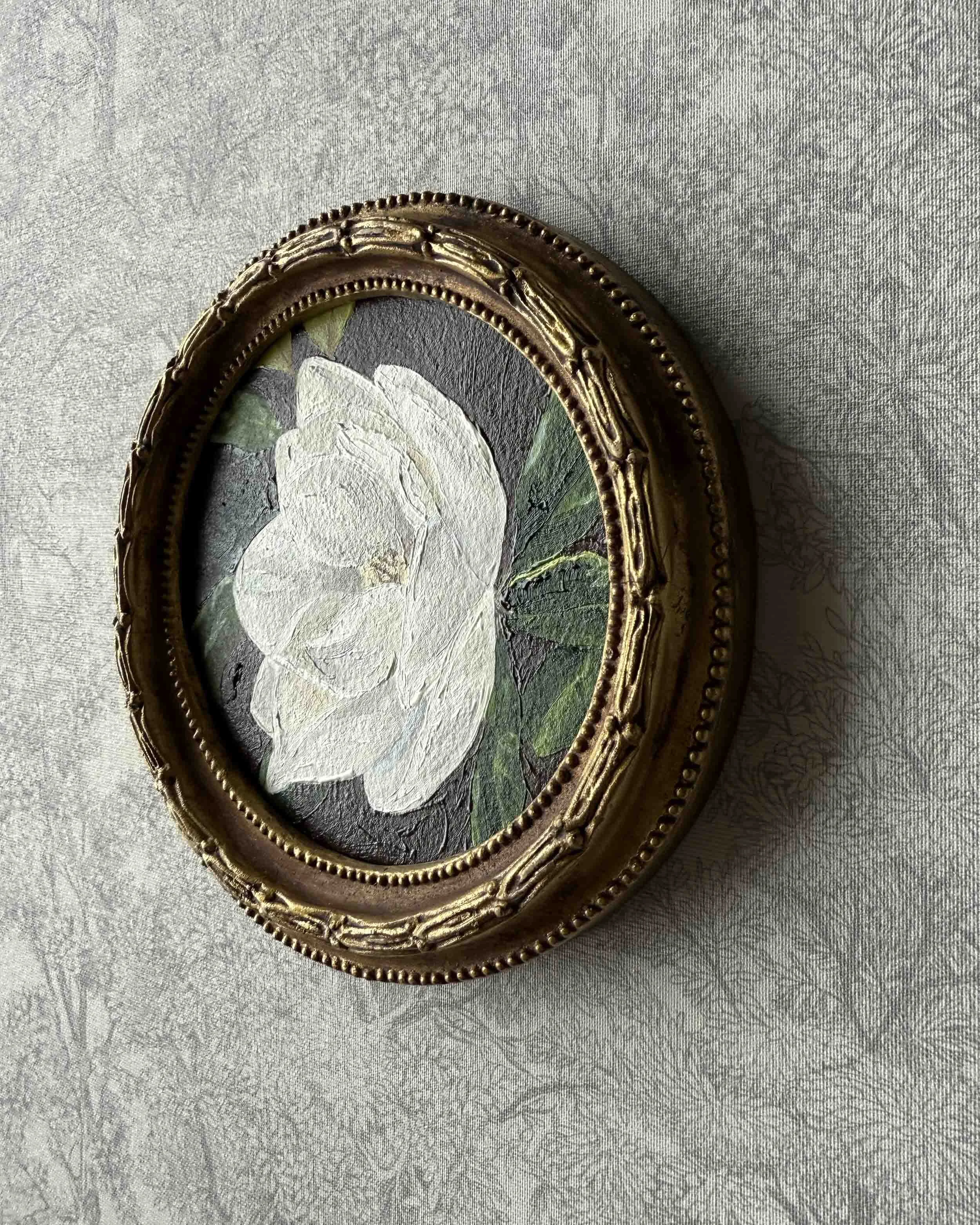 "Magnolia ii" original oil floral painting