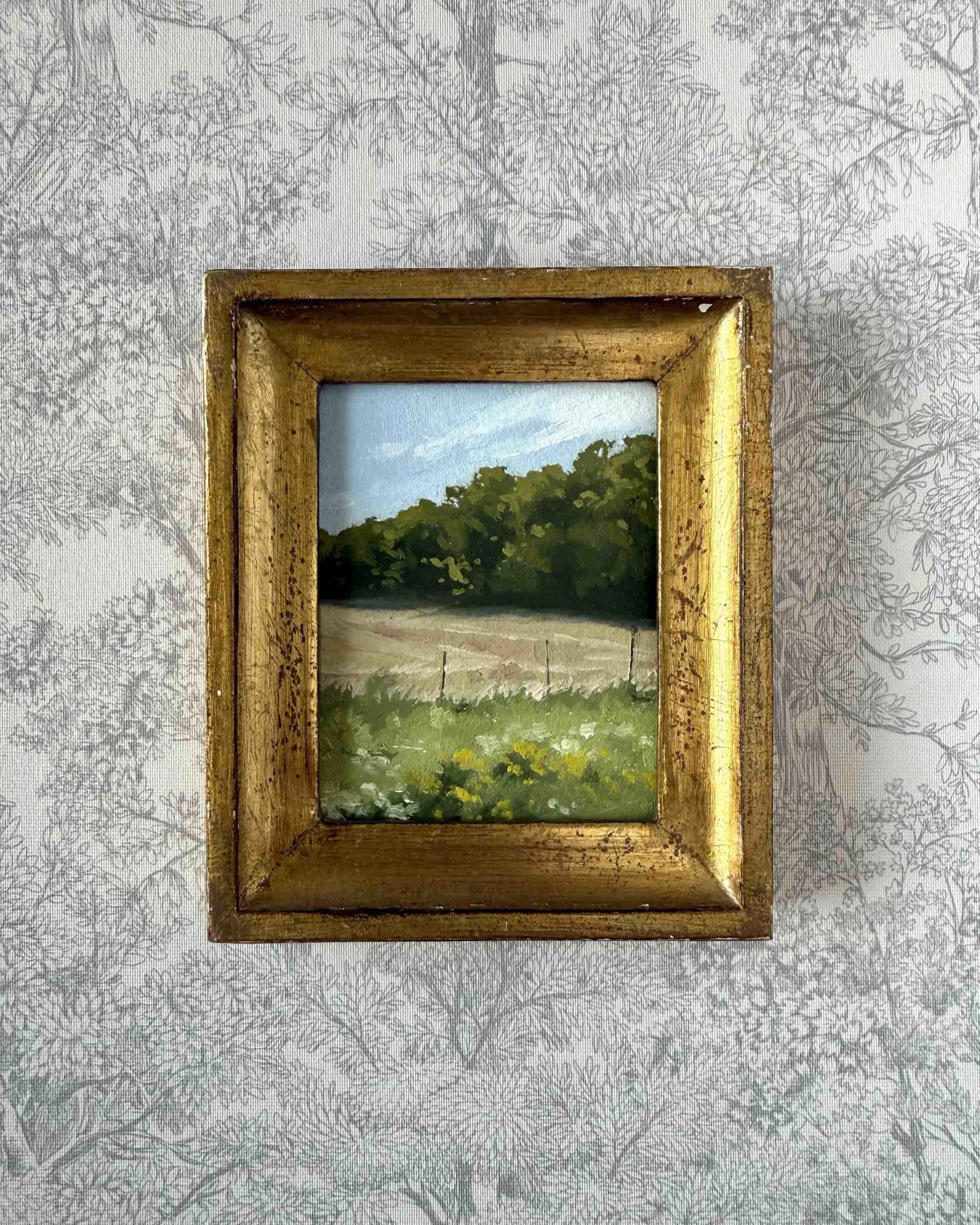 "Field in Spring" original oil landscape painting