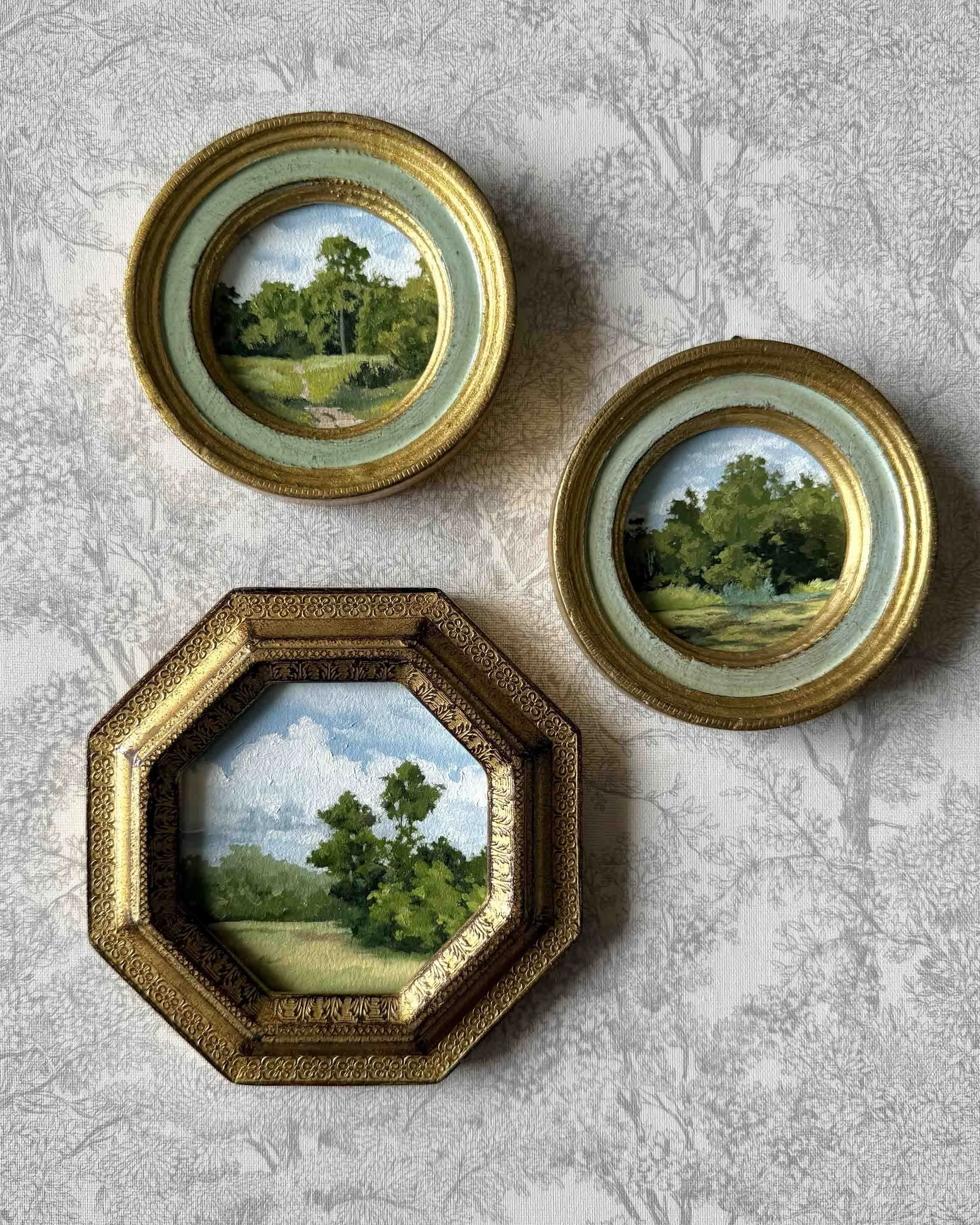 "Hues of Spring v" original oil landscape painting