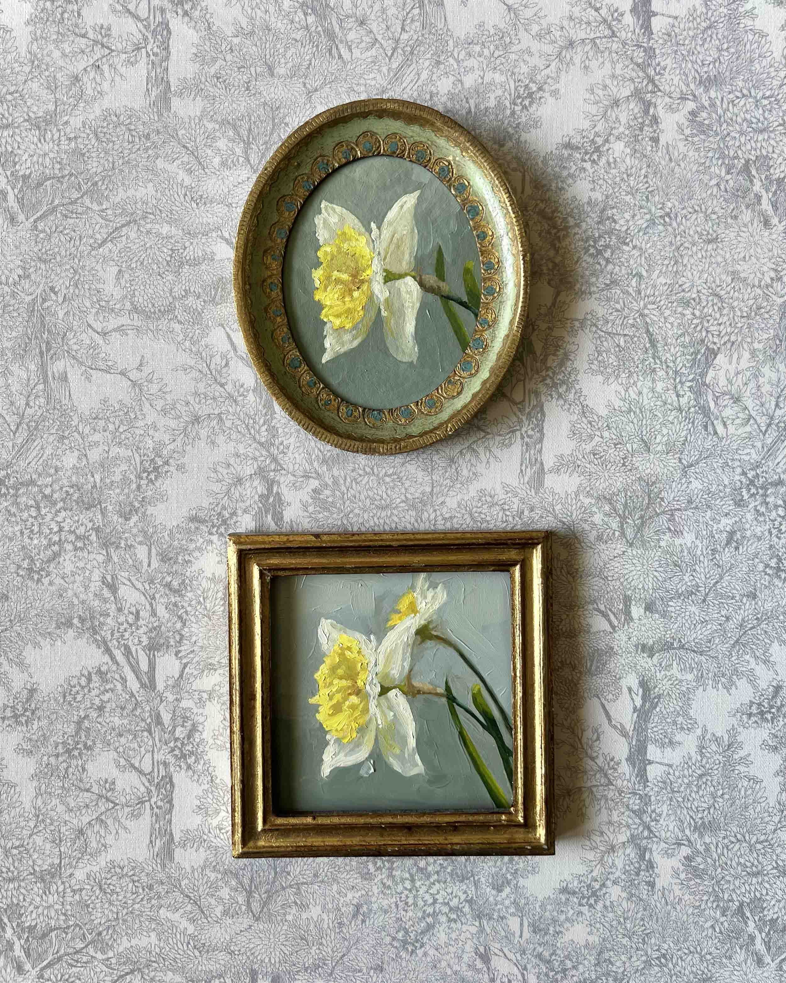 "Daffodil iii" original oil painting