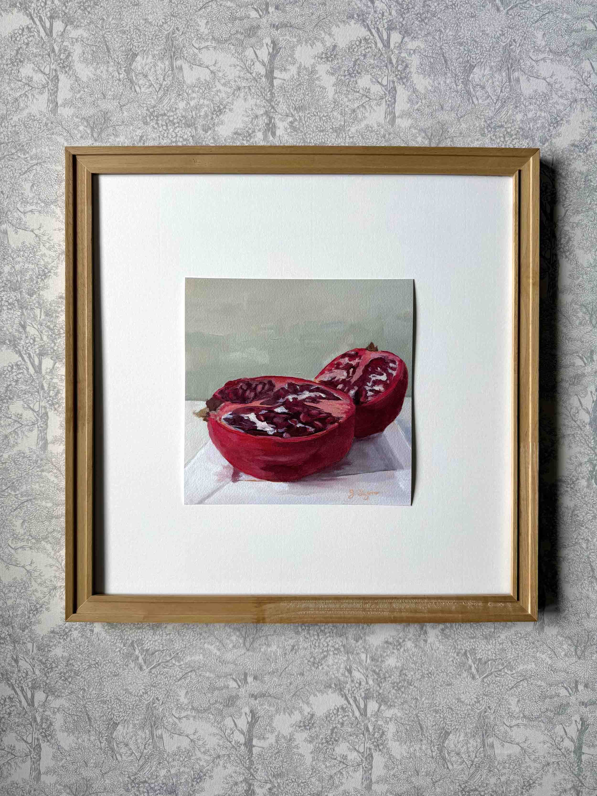 "Pomegranates" still life Giclee fine art print