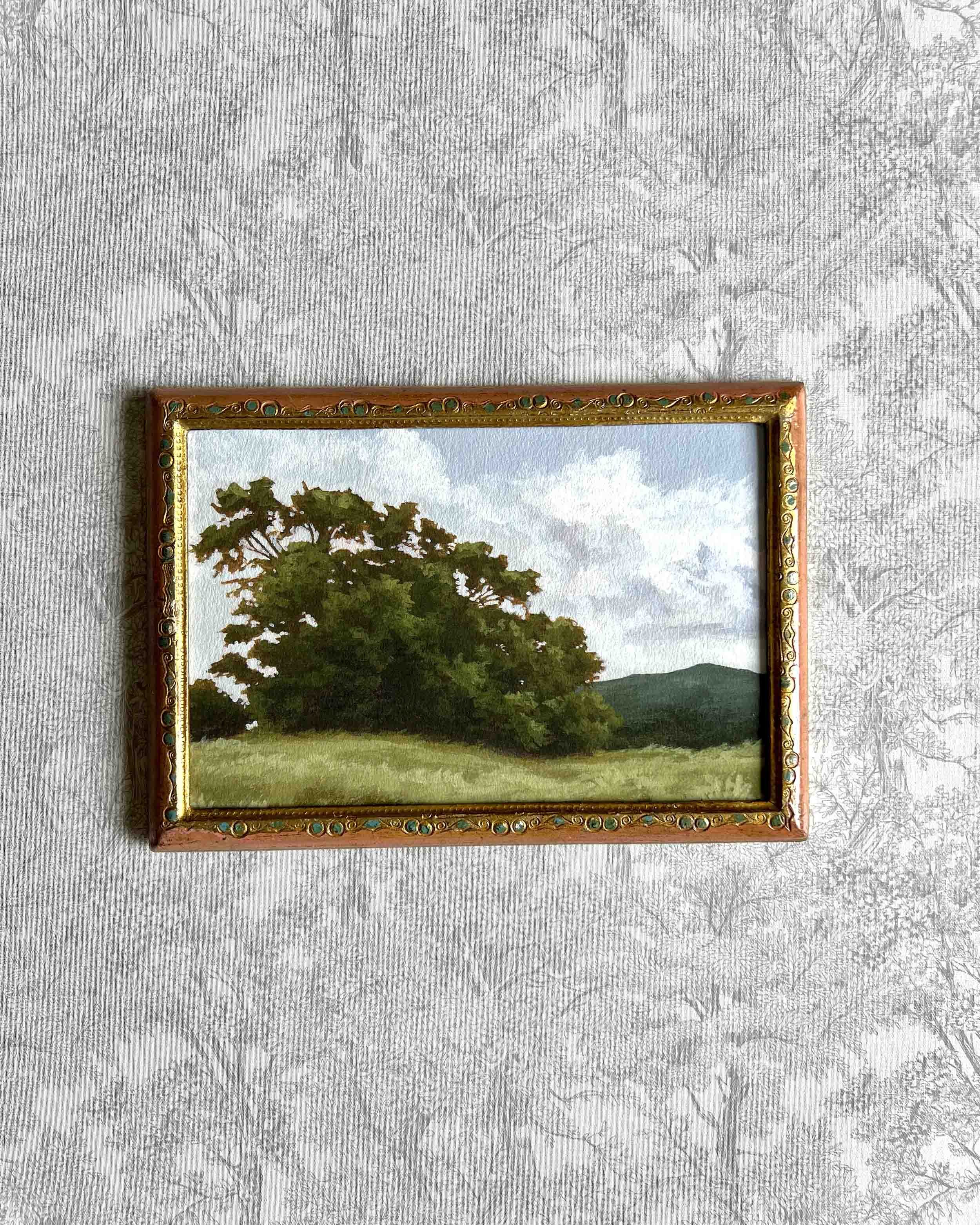 "Summer Tree ii" vintage framed giclee print