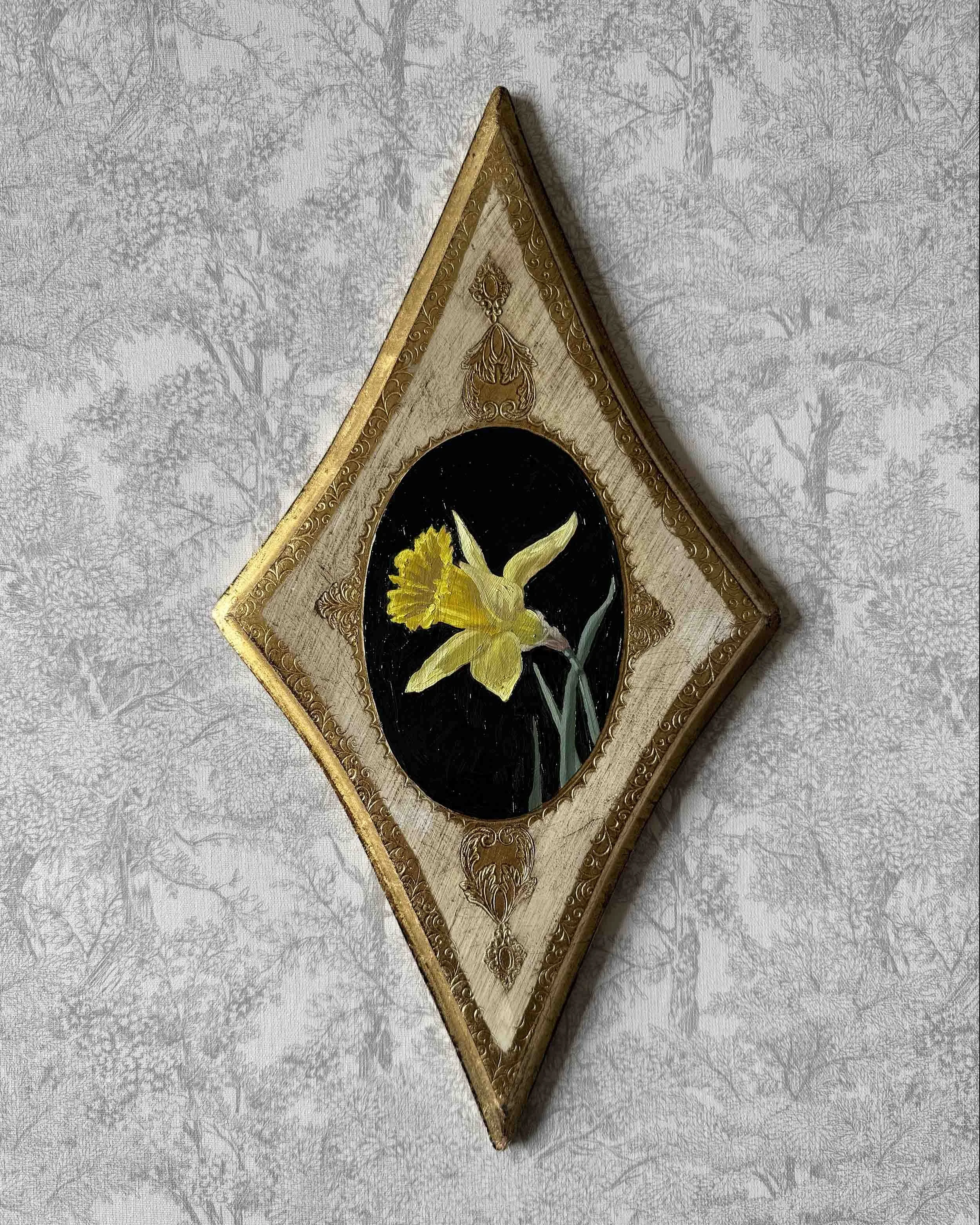 Daffodil on Diamond ii | 7.75 x 14.75"