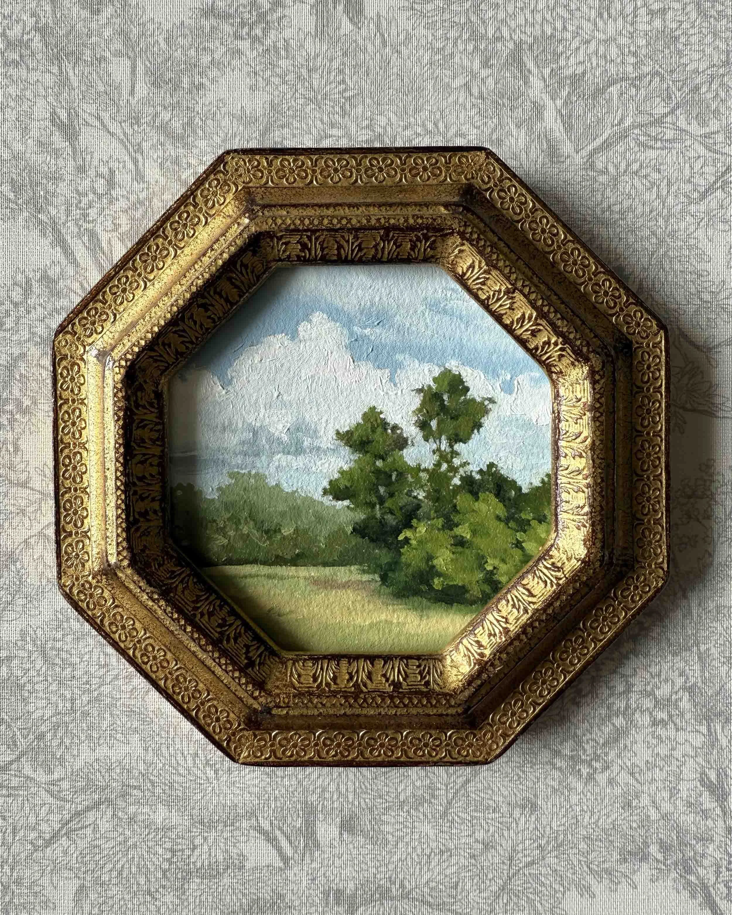 "Hues of Spring v" original oil landscape painting